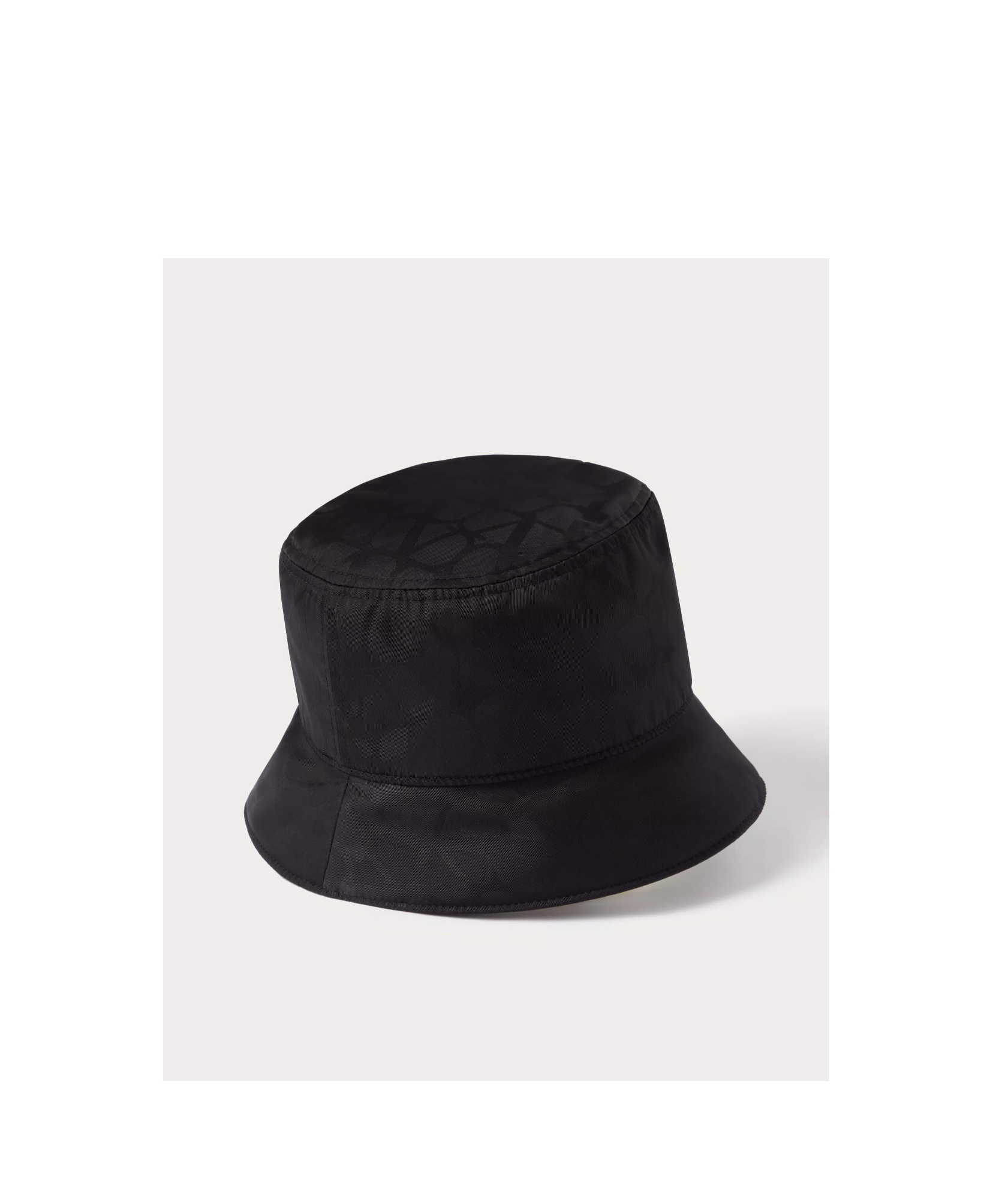 Valentino Logo-print Dropped-brim Bucket Hat In Black