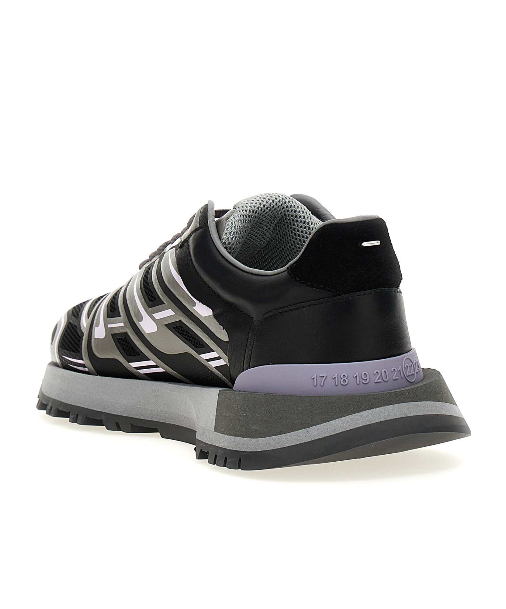 Maison Margiela Multicolor 50-50 Sneakers In Black