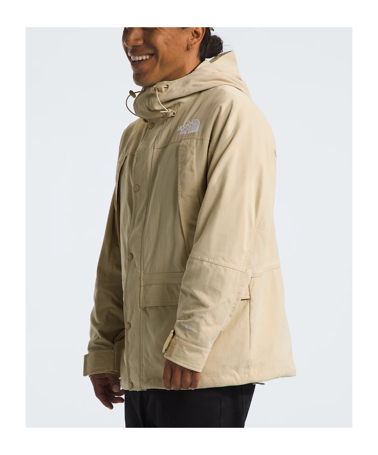 The North Face Hooded Casual Jacket In Nude