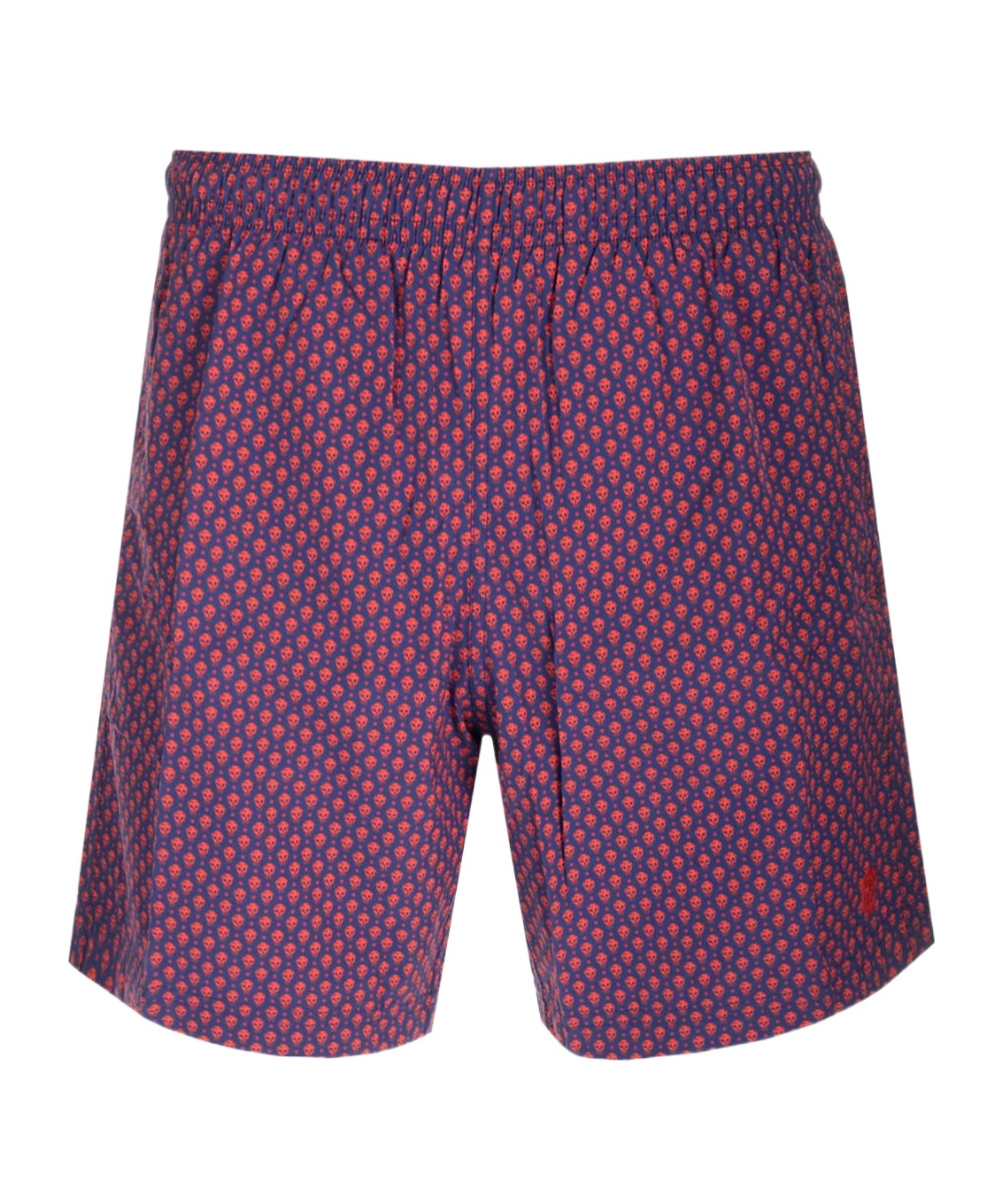 Alexander Mcqueen Skull Polka Dot-print Swim Shorts In Multicolor