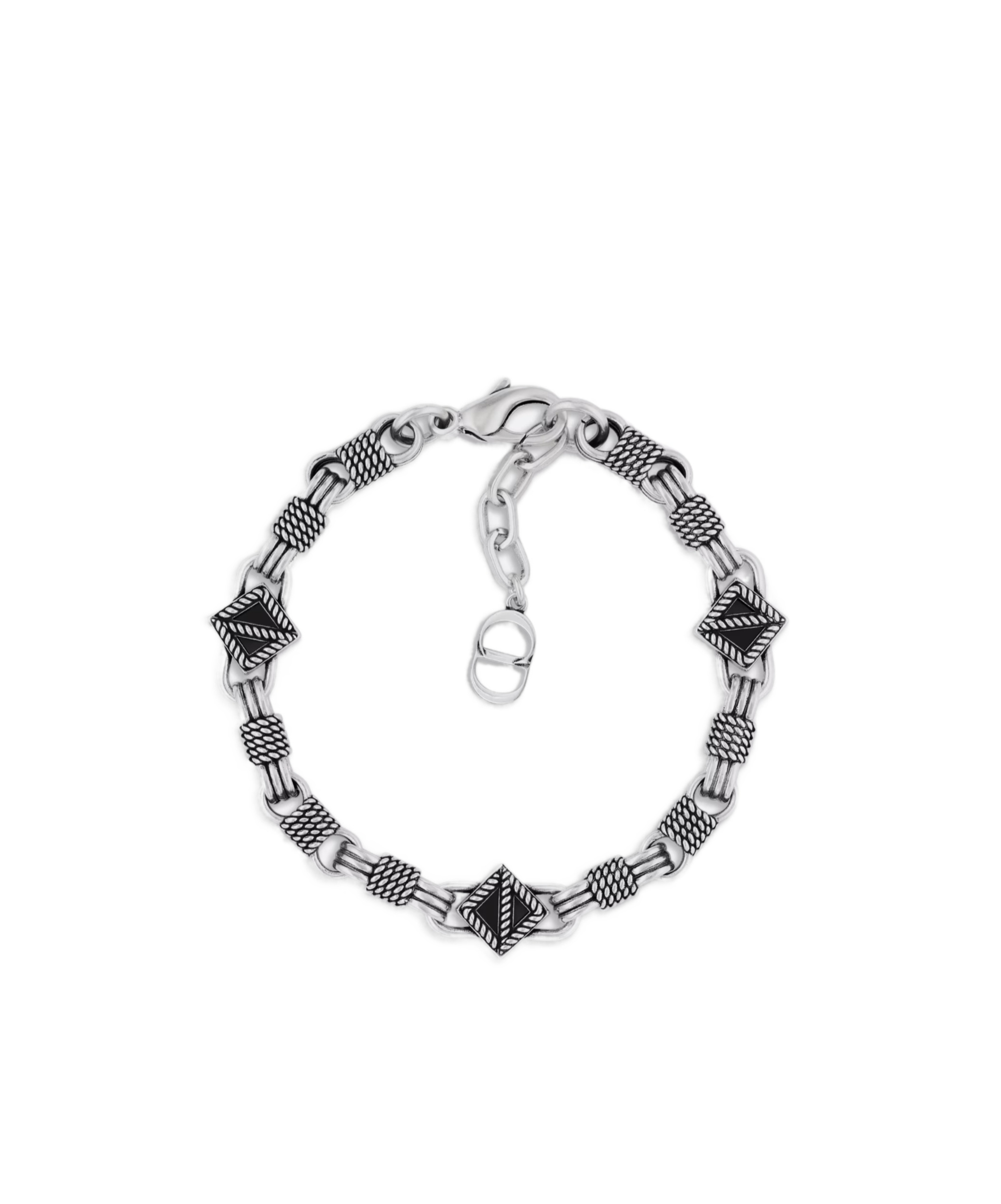 Dior Cd Diamond Buffalo Bracelet In Metallic