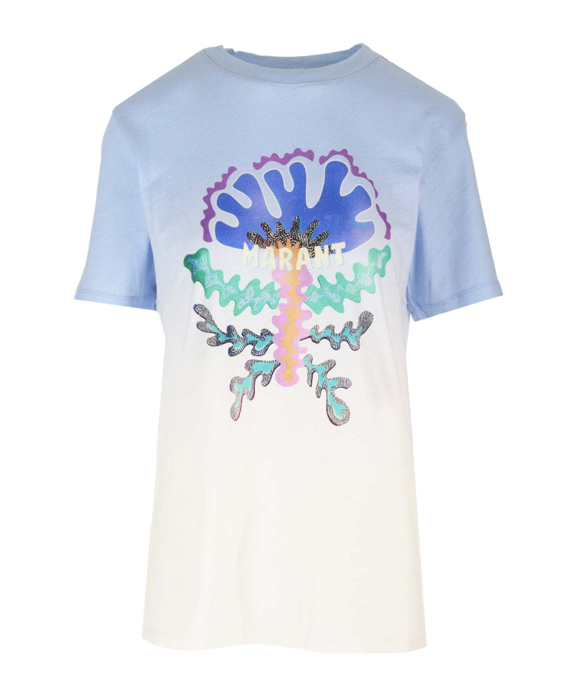 Isabel Marant Étoile Logo-print Cotton T-shirt In White