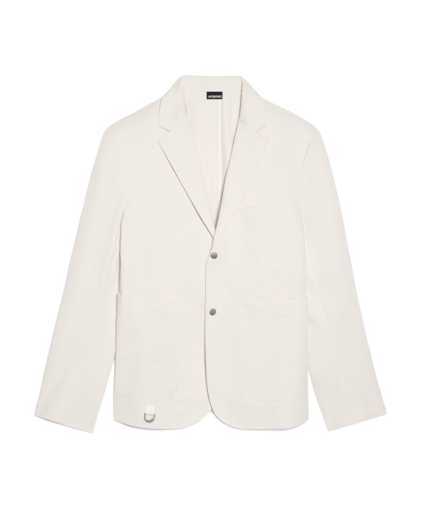 Jacquemus Jean Single Breasted Blazer In White