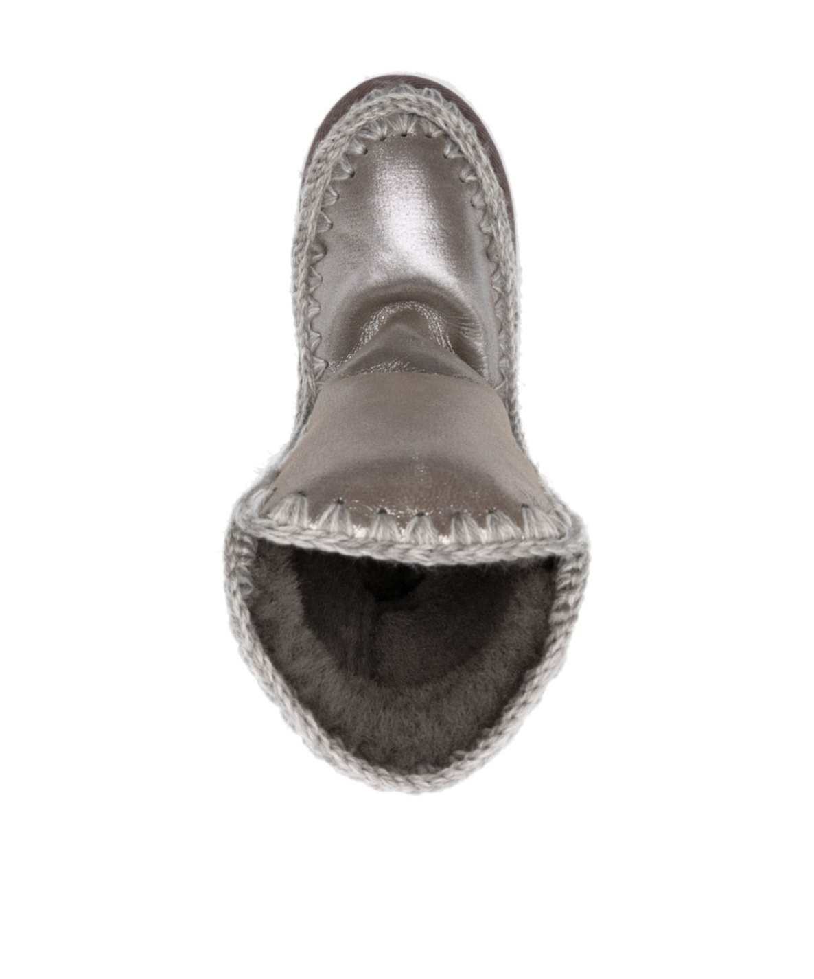 Mou Round-headed Short Boots In Gray