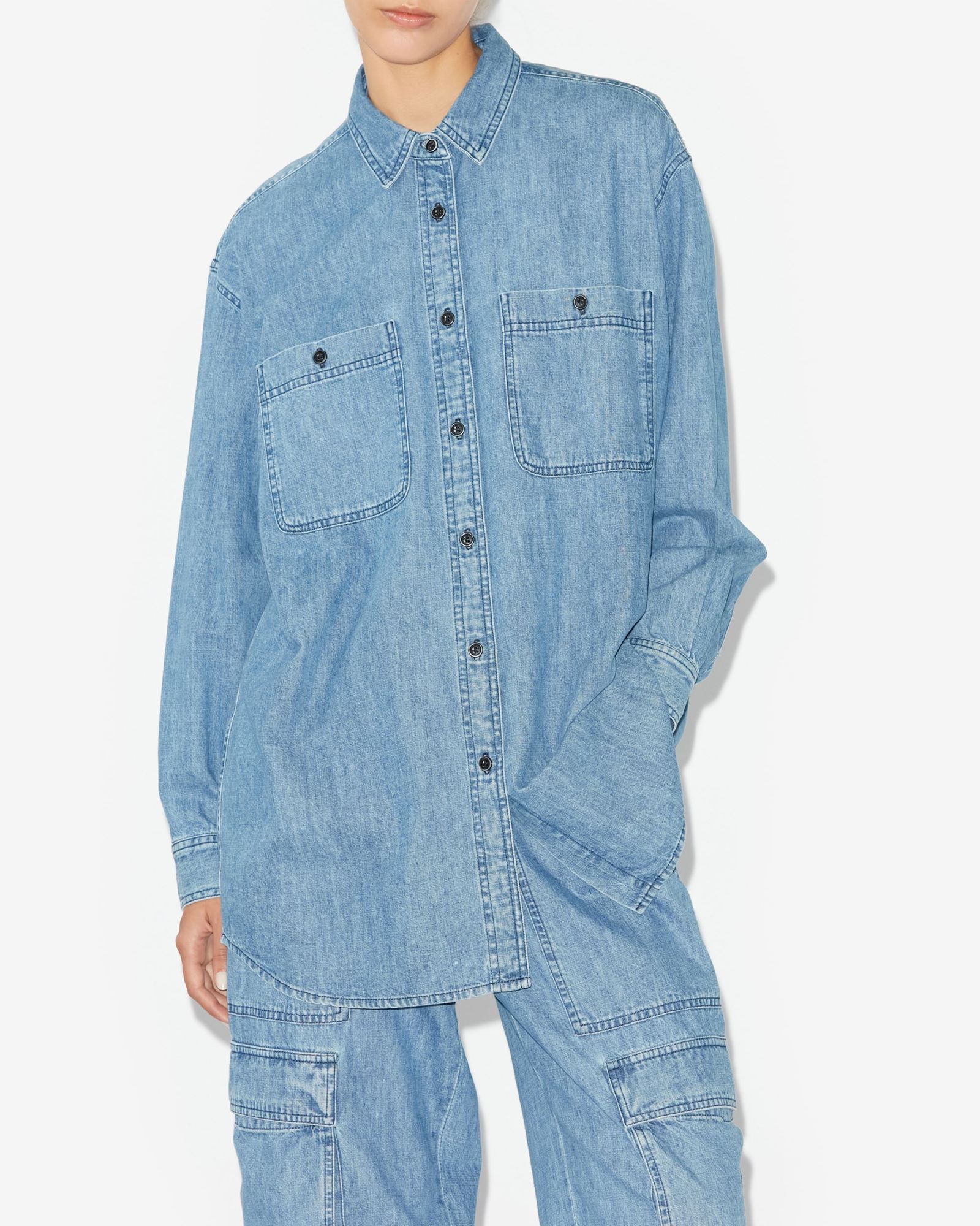 Isabel Marant Étoile Verane Shirt In Blue