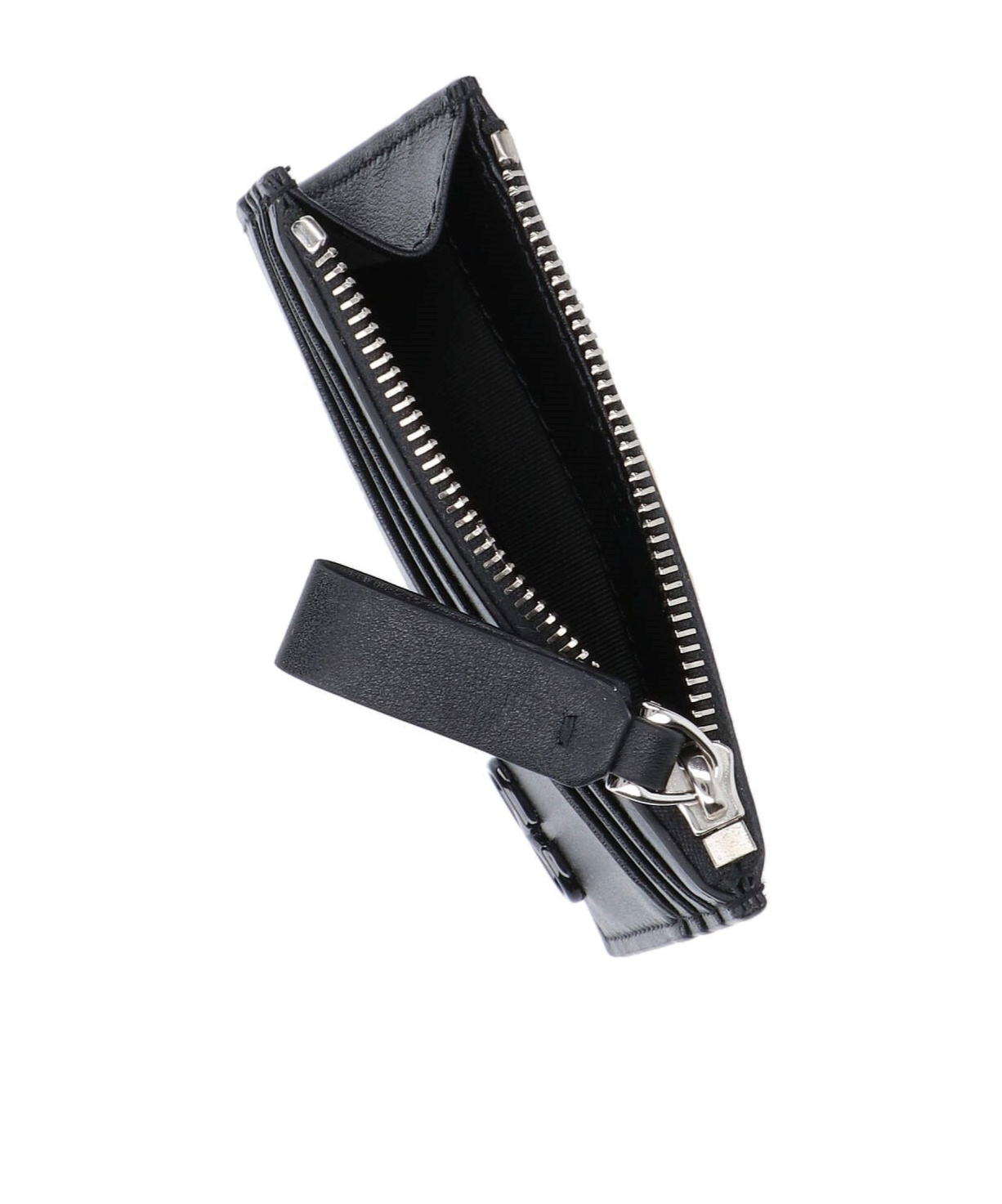 Valentino Vlogo Signature Leather Cardholder In Black