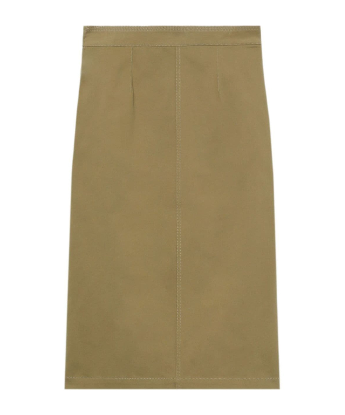 Shop Closed Lace Pocket Skirt In Brown