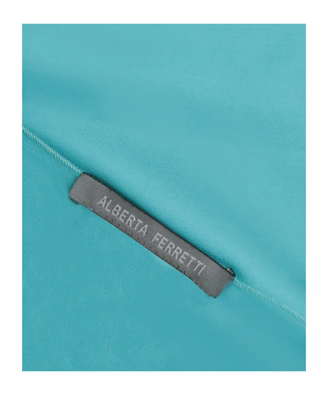 Alberta Ferretti Semi-sheer Scarf In Blue