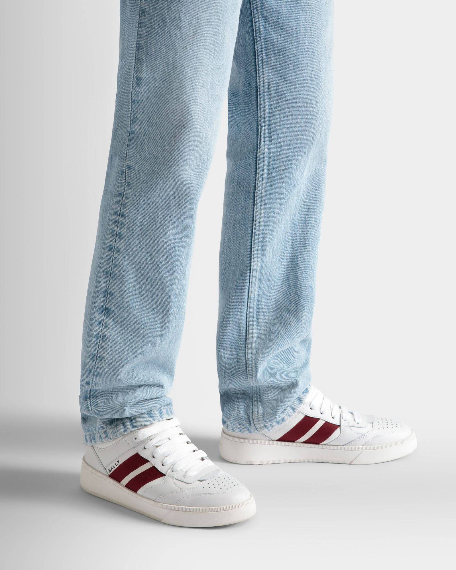 Shop Bally Tie Low Upper Board Shoes In White