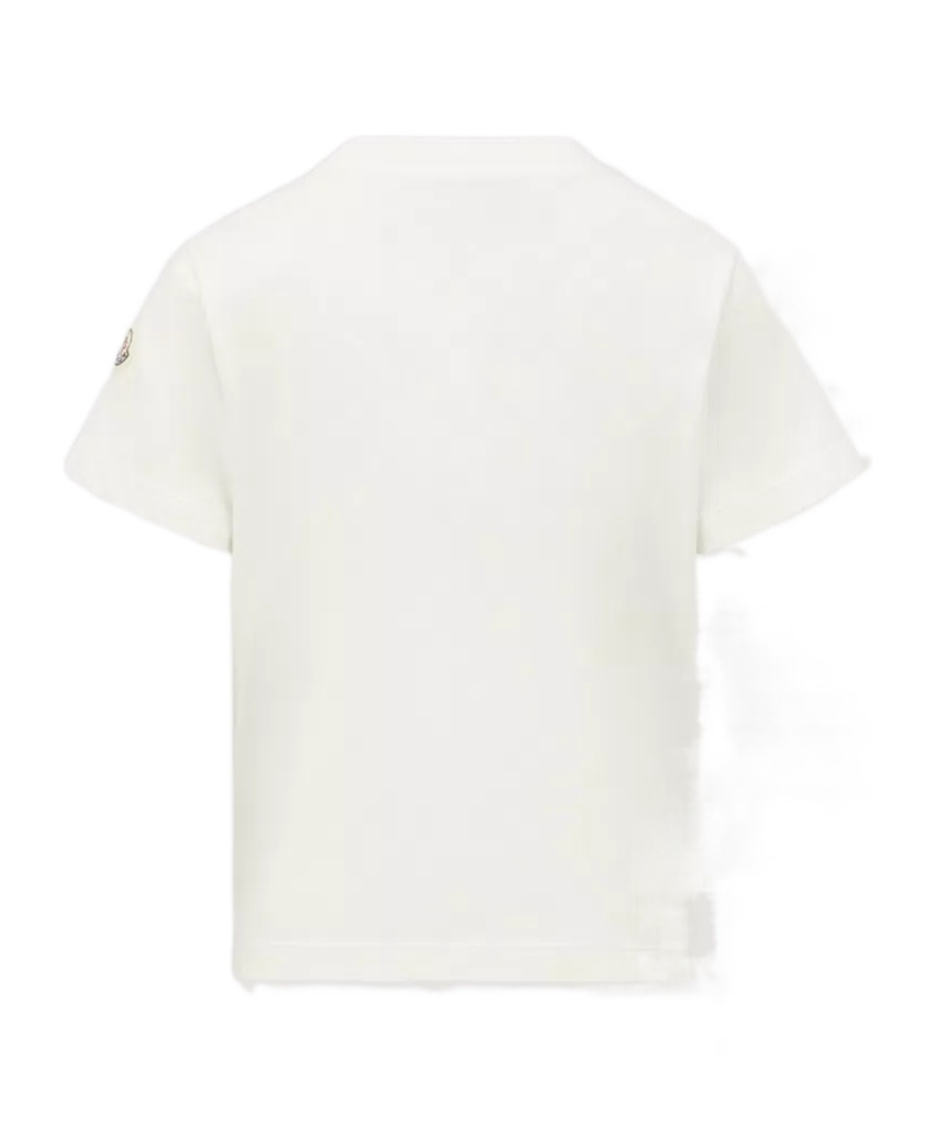 Moncler Graphic-print Cotton T-shirt In White