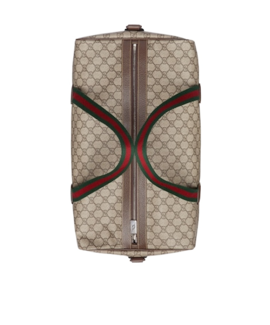 Gucci Logo Duffle Bag In Green