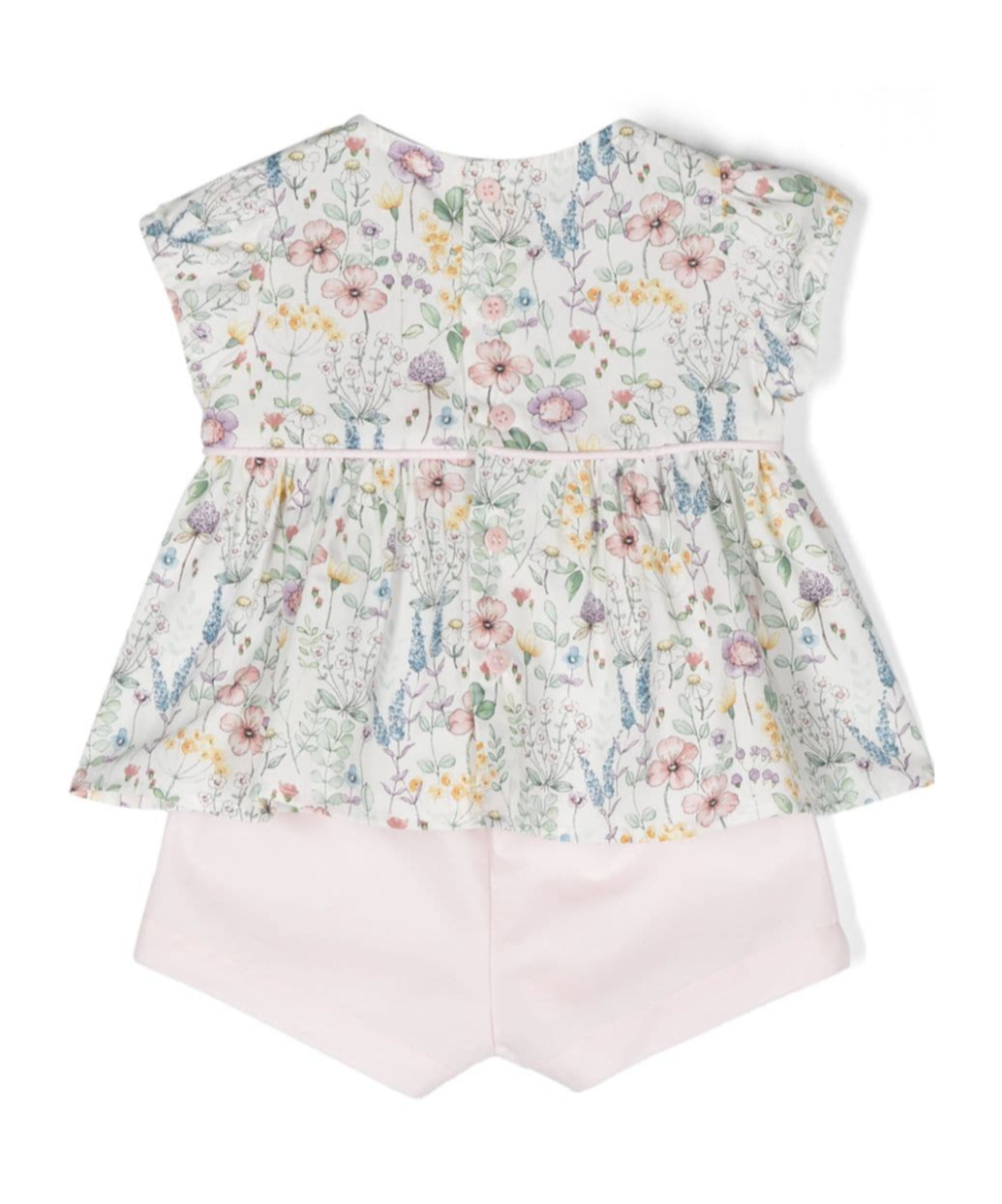 Il Gufo Floral-motif Shorts Set In White
