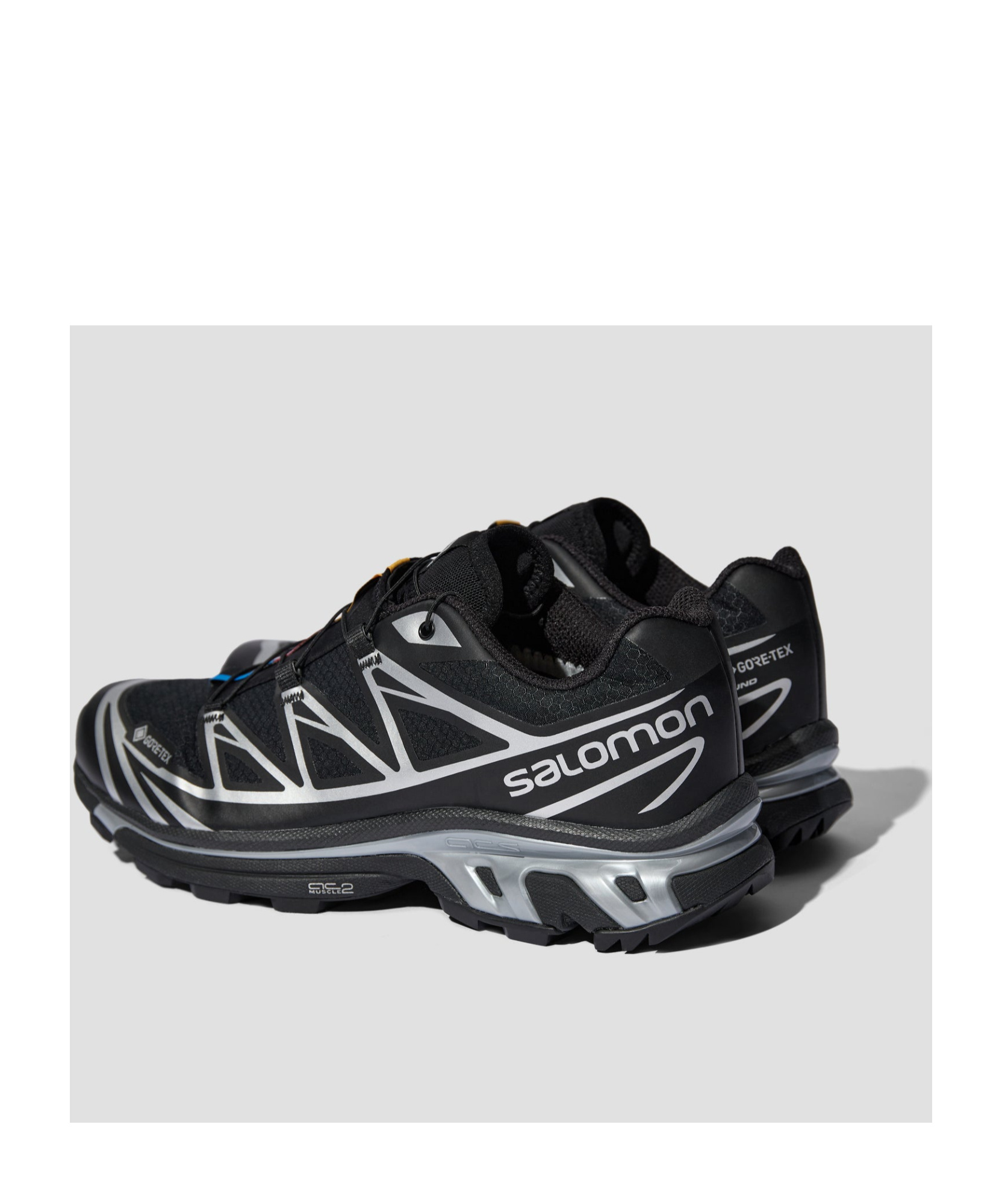 Salomon Performance-driven Xt 6 Gtx Sneakers Featuring Quicklace Technology In Black
