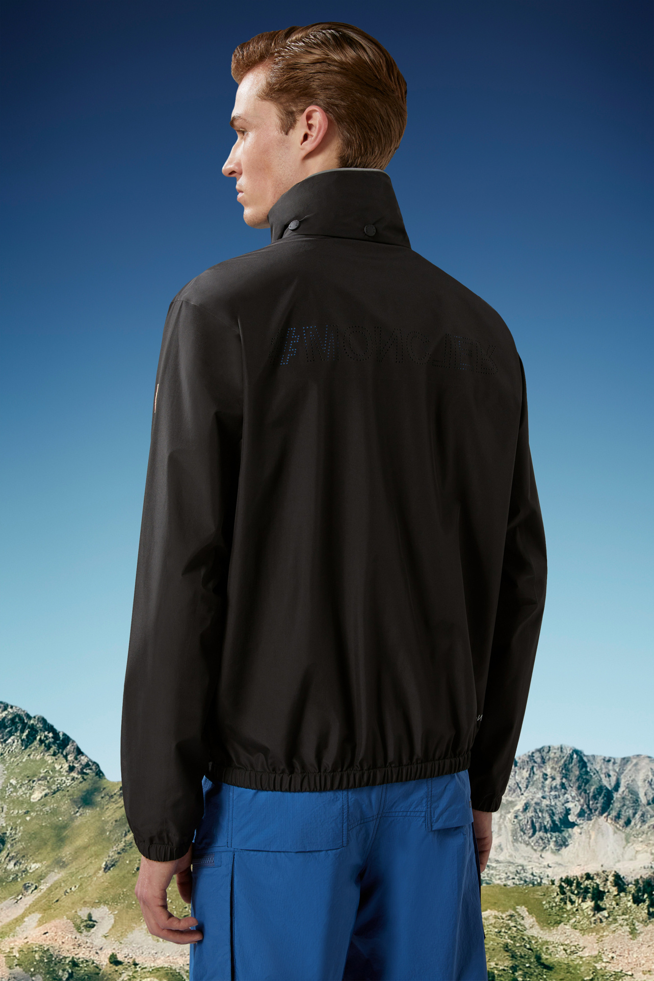 Moncler Coupe-vent Vanoise En Jacquard Monogramme In Black