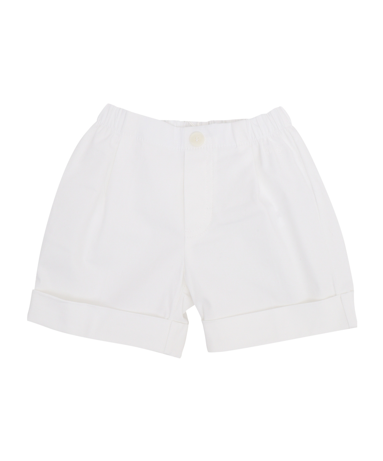 Il Gufo Embroidered-logo Cotton Shorts In White