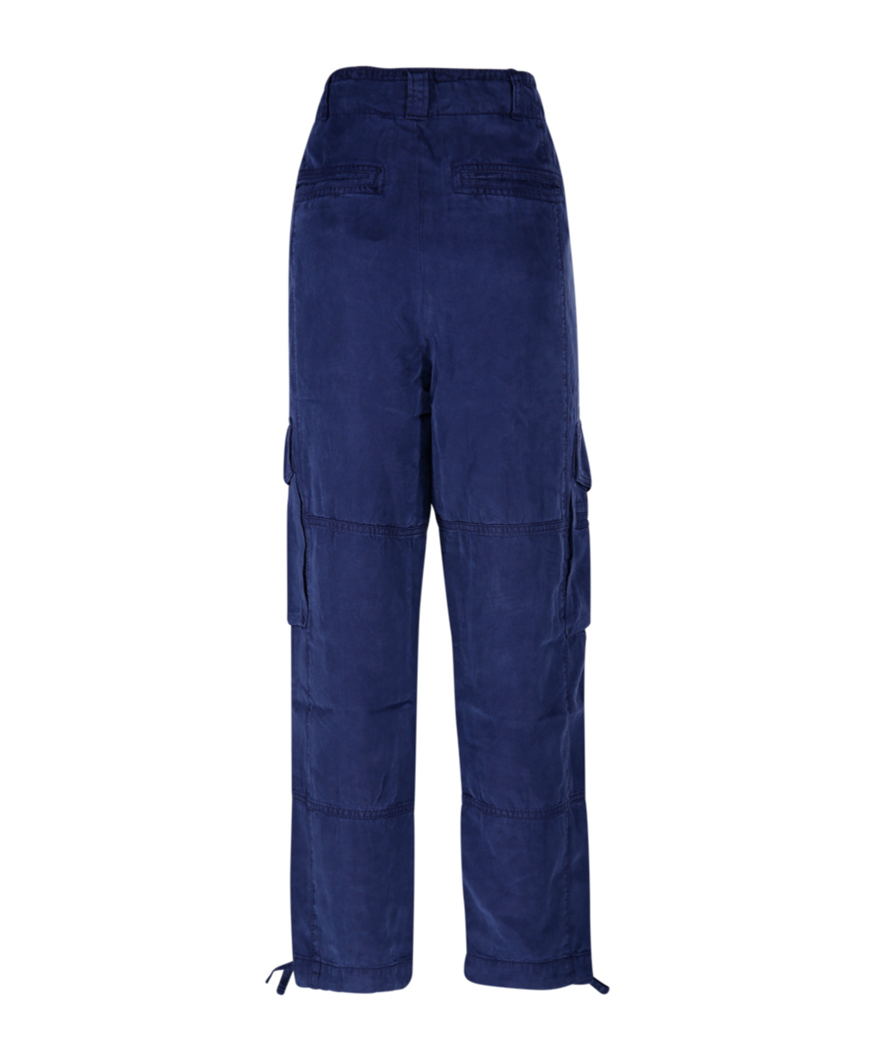 Shop Polo Ralph Lauren Tapered-leg Cargo Trousers In Blue