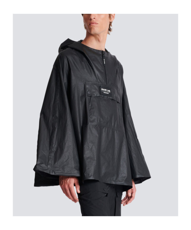 Shop Balmain Main Lab Cape In Black