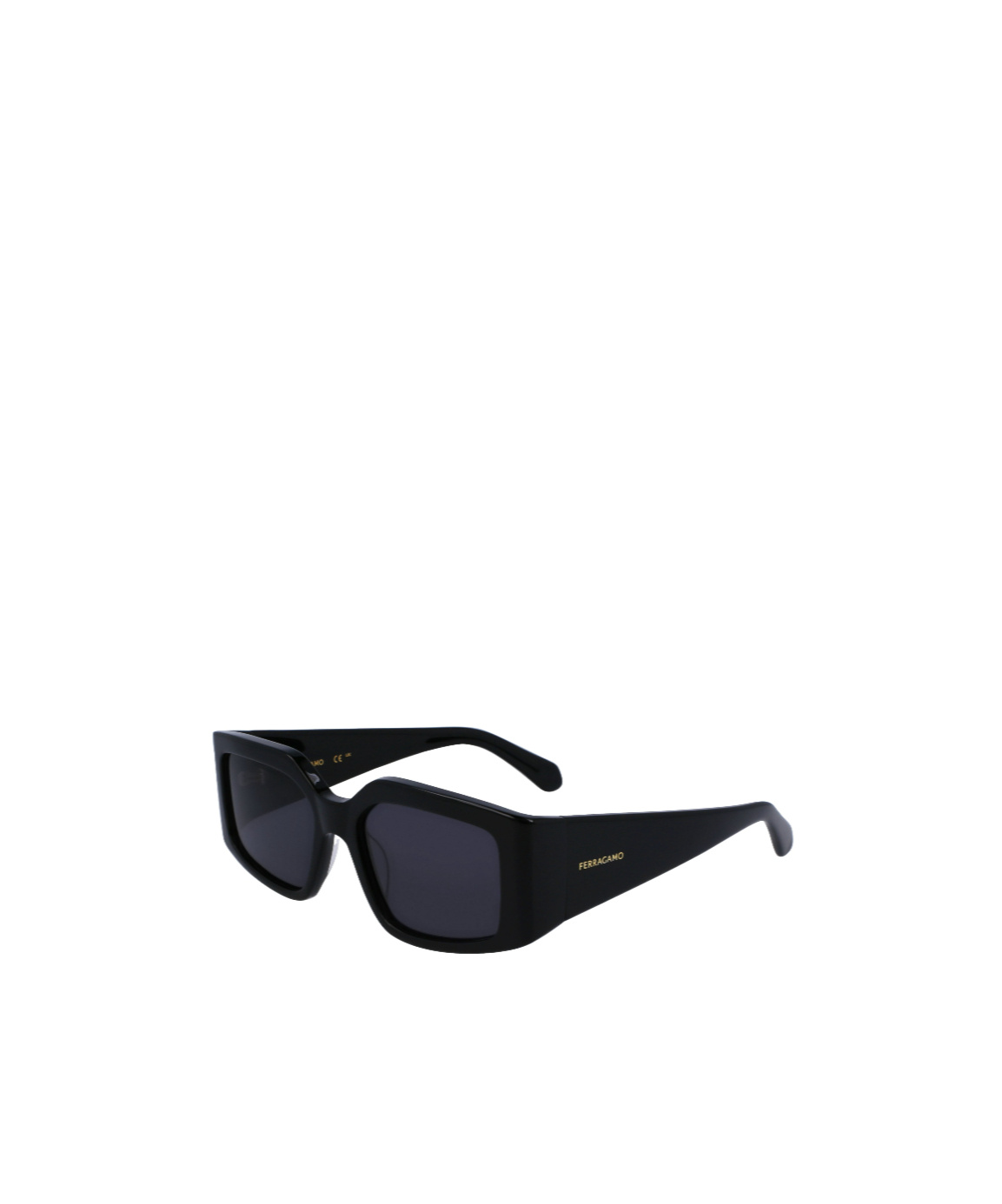 Ferragamo Rectangle-frame Sunglasses In Black