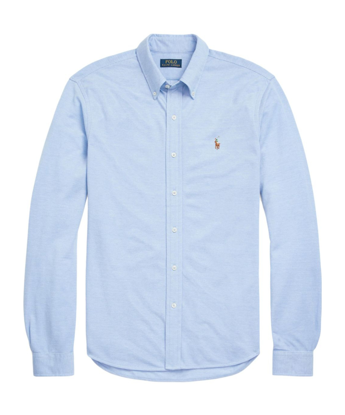 Shop Polo Ralph Lauren Polo Pony-embroidered Cotton Shirt In Blue