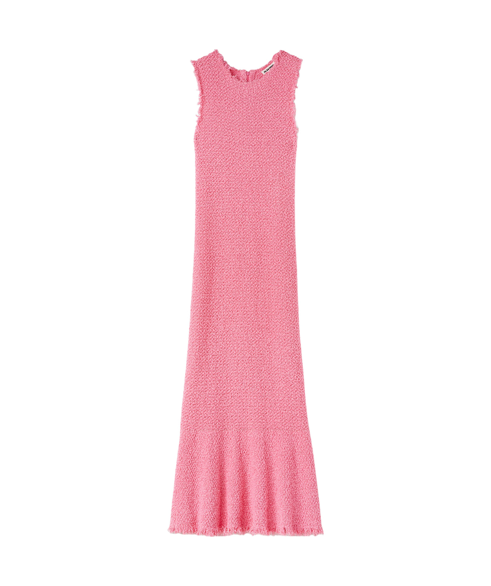 Jil Sander Embroidered Sleeveless Maxi Dress In Pink