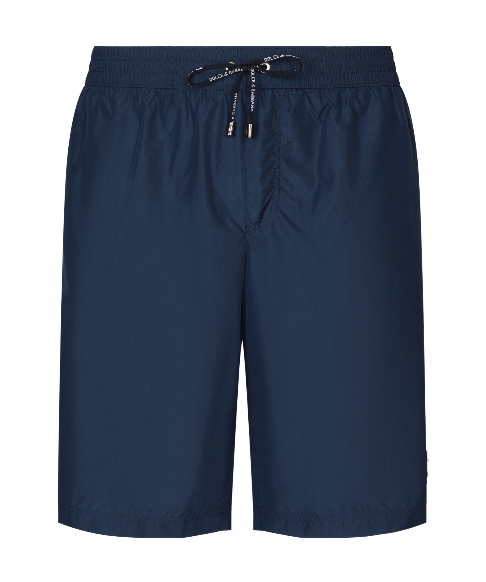 Dolce & Gabbana Logo Plaque Swim Short In Blue