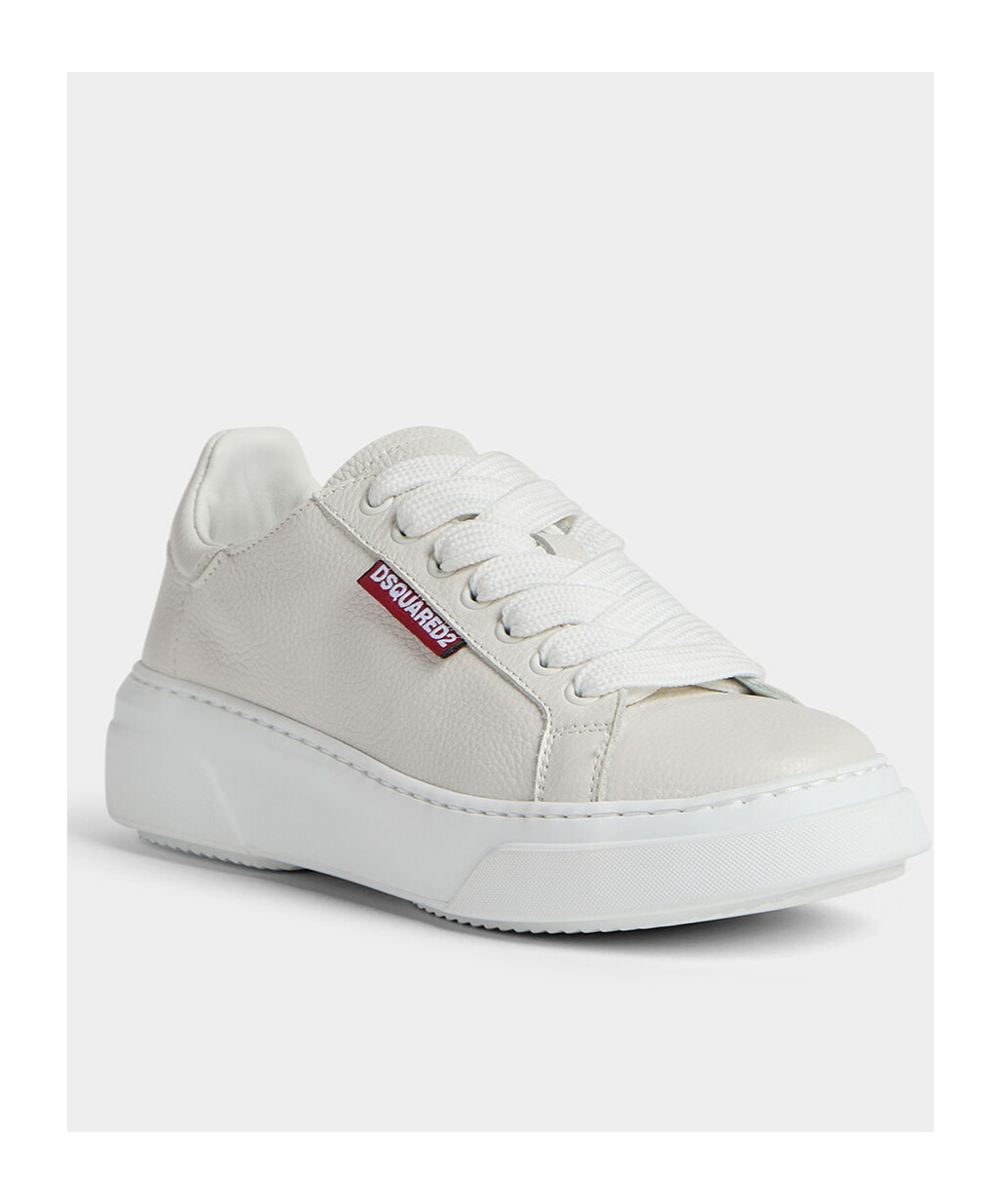 Shop Dsquared2 Logo-embossed Lace-up Sneakers In White