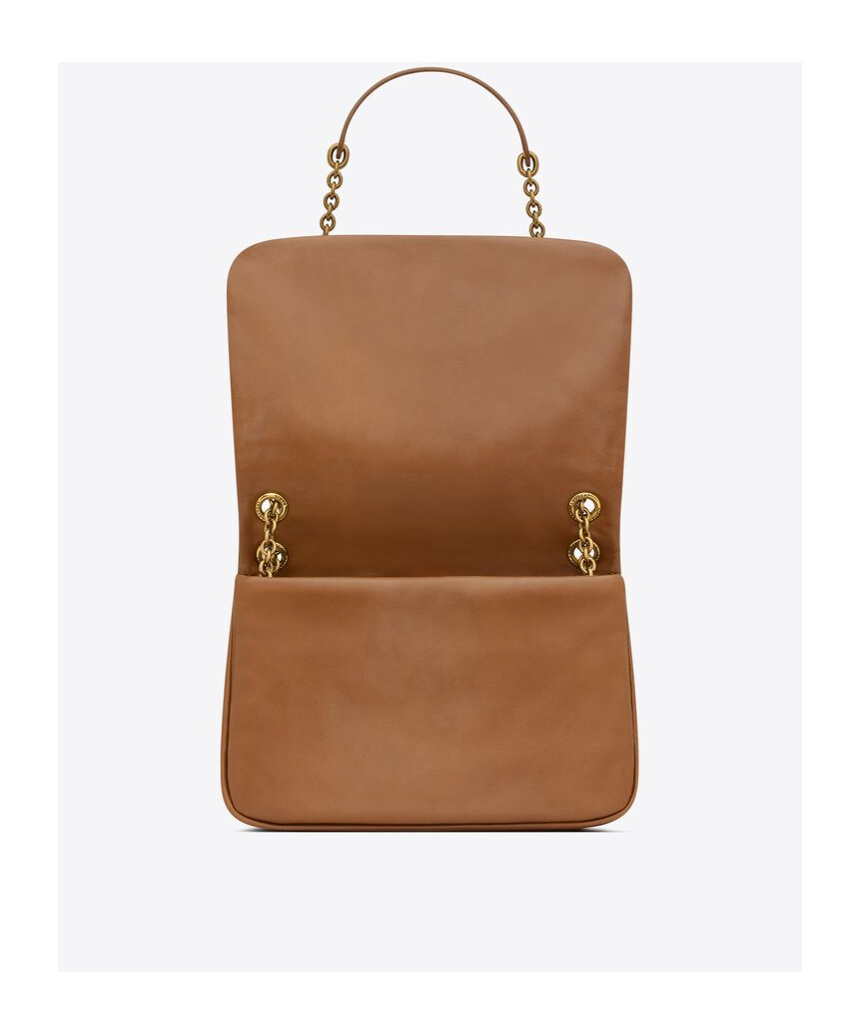 Saint Laurent Jamie Leather Shoulder Bag In Brown
