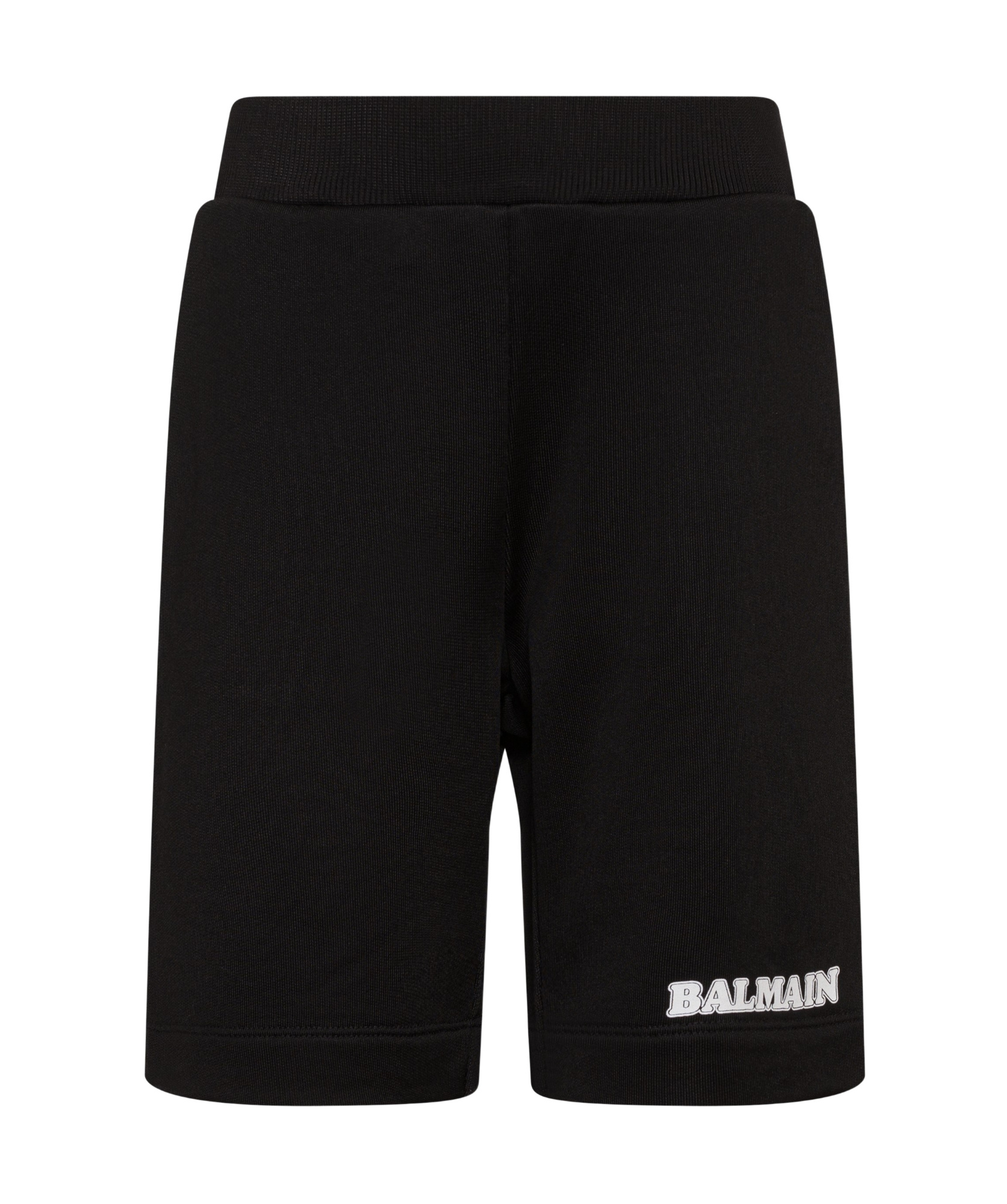 Balmain Logo-print Track Shorts In Black