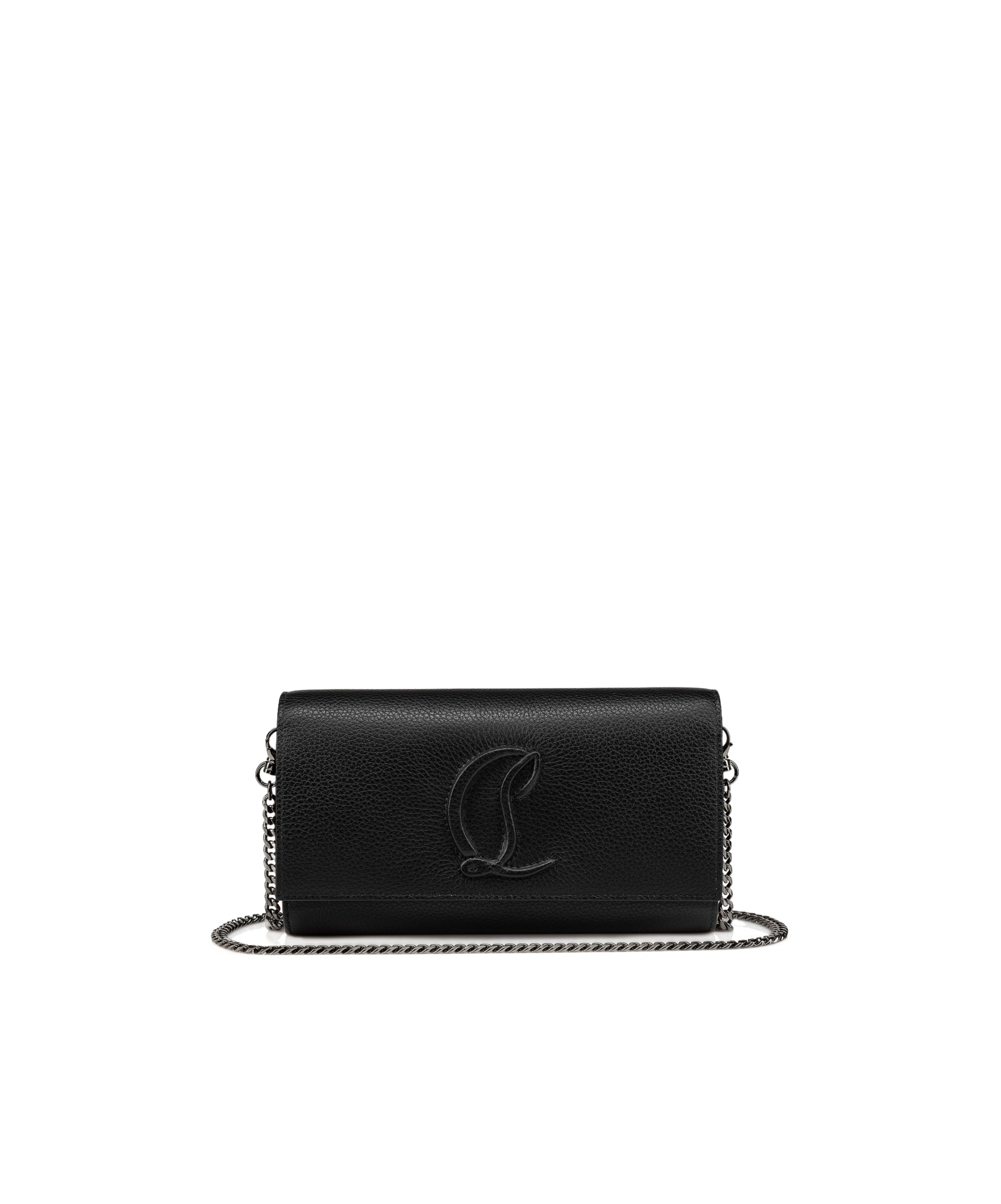 Christian Louboutin By My Side Leather Wallet In Black
