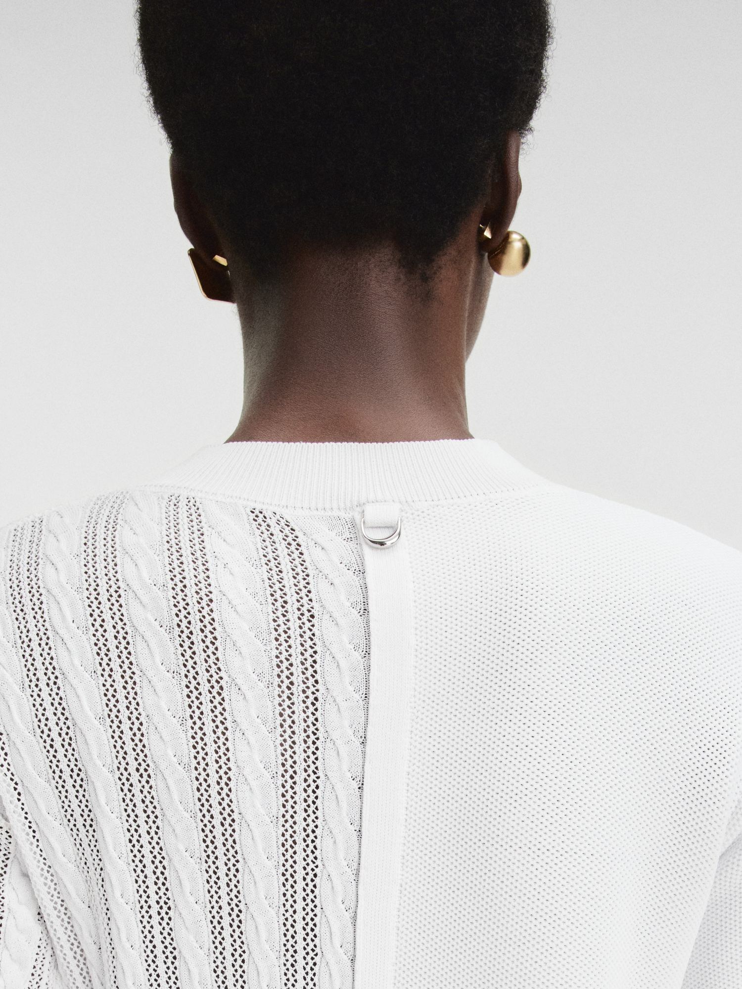 Shop Jacquemus Short-sleeved Sweater In White