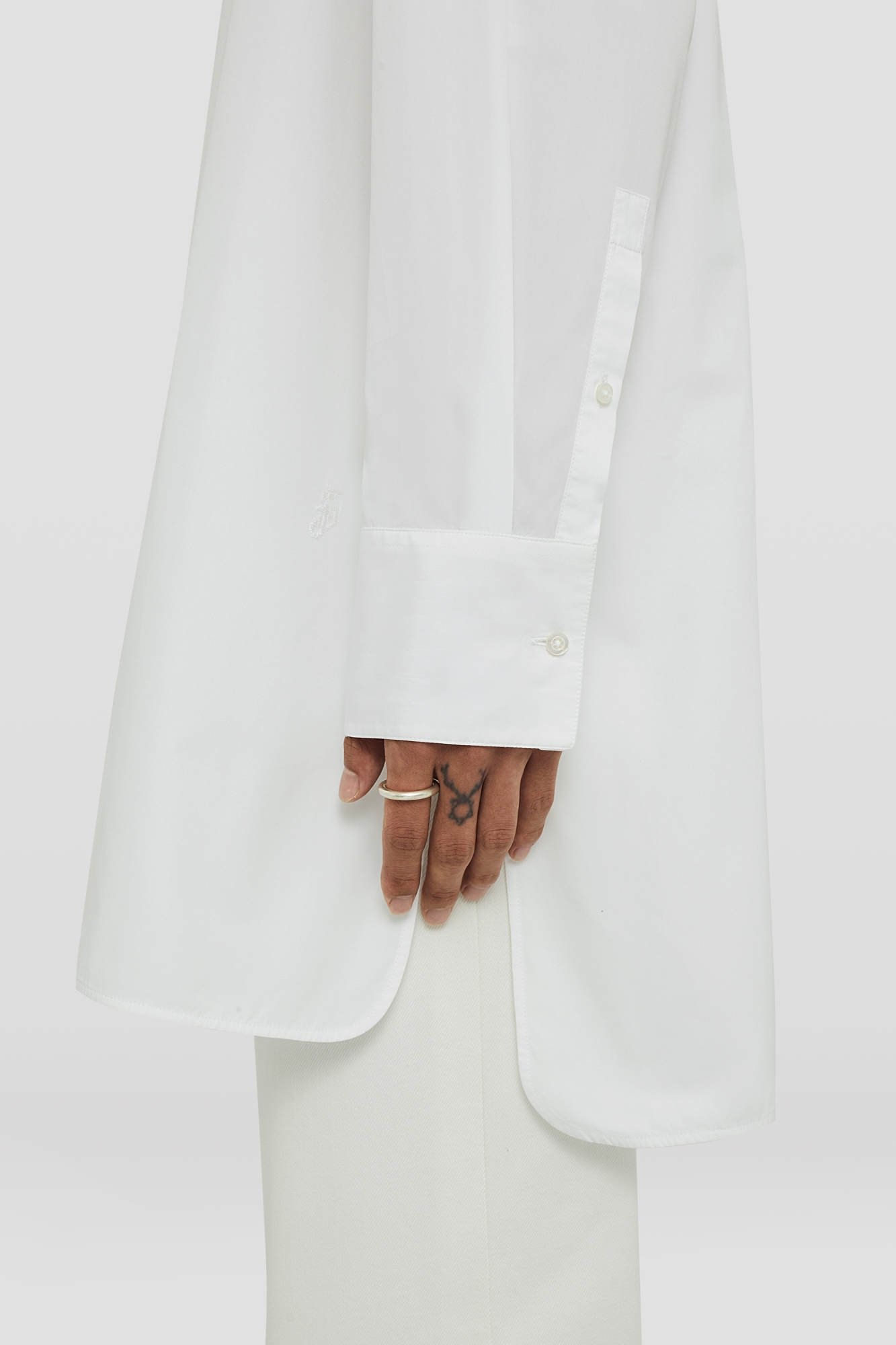 Jil Sander Sunday Cotton Shirt In White