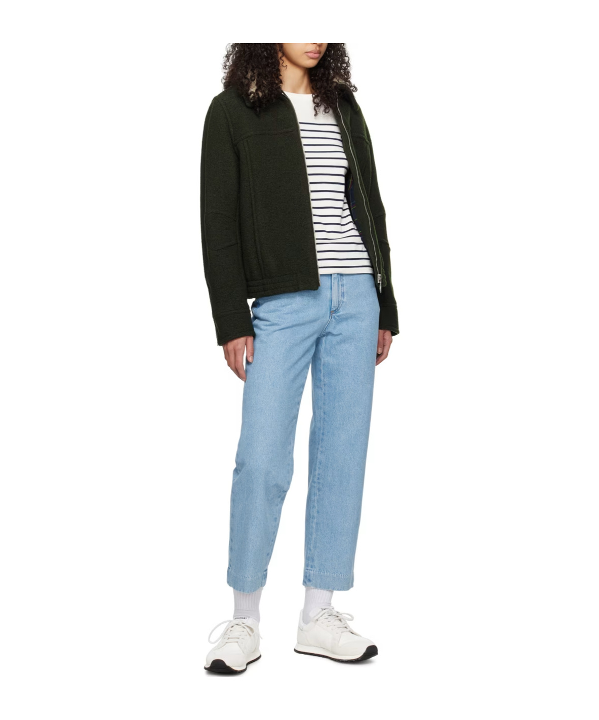 Apc New Sailor Sewing Details Denim Trousers In Blue
