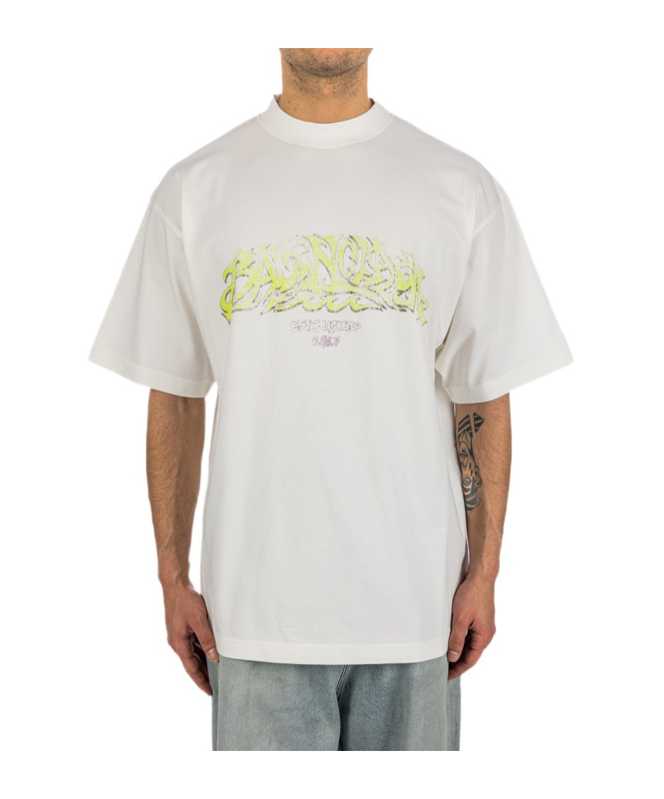BALENCIAGA LOGO-PRINT COTTON T-SHIRT