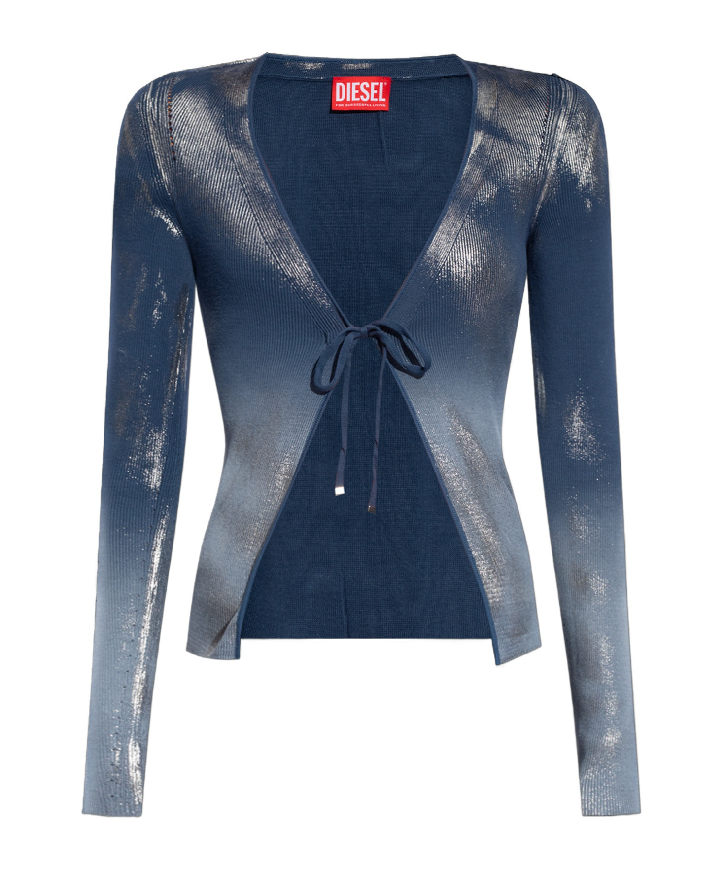 Diesel M-isolde Faded Cardigan In White