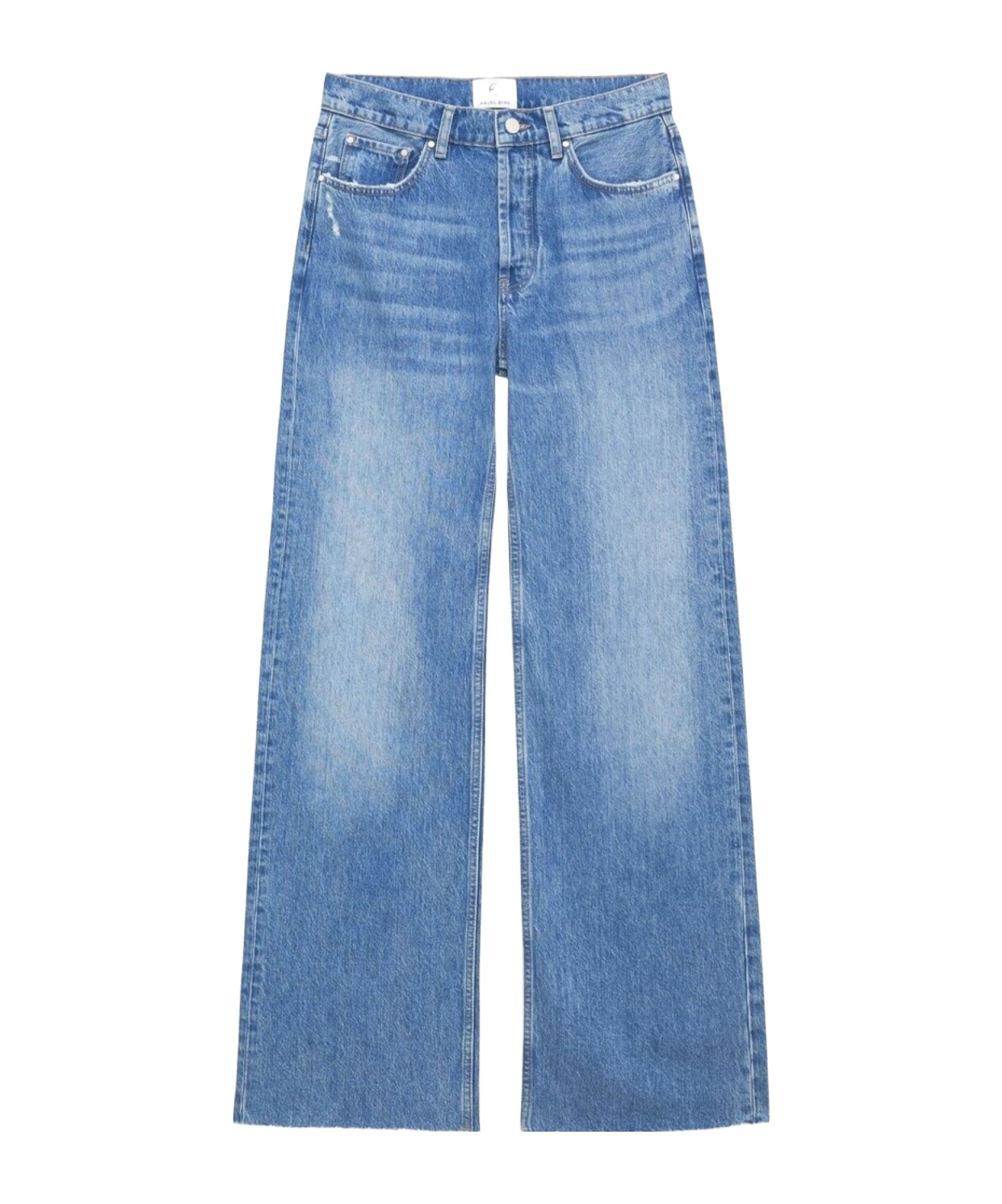 ANINE BING BELT-STRAP JEANS