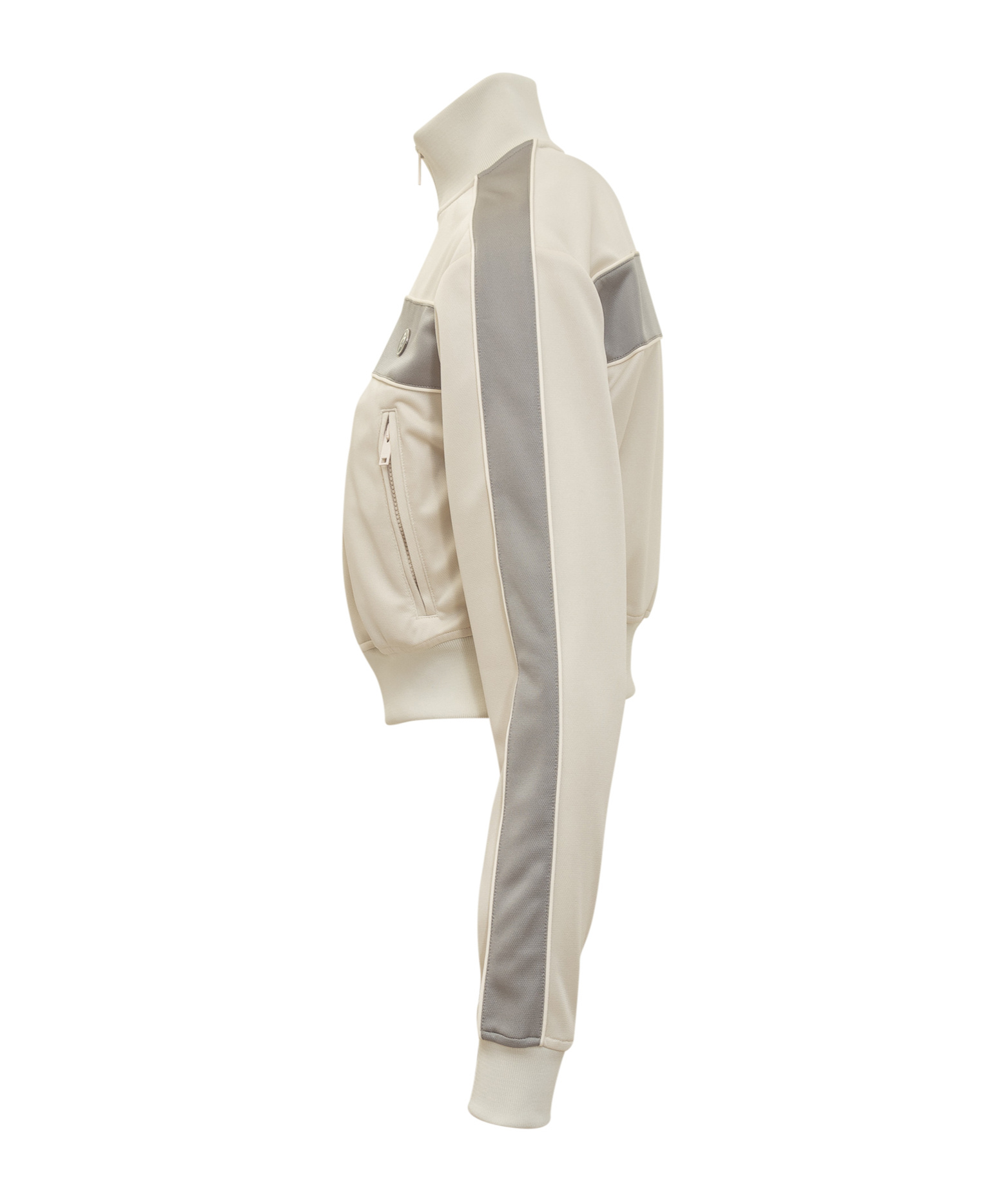 Ambush Off-white Cropped Track Jacket In Nude