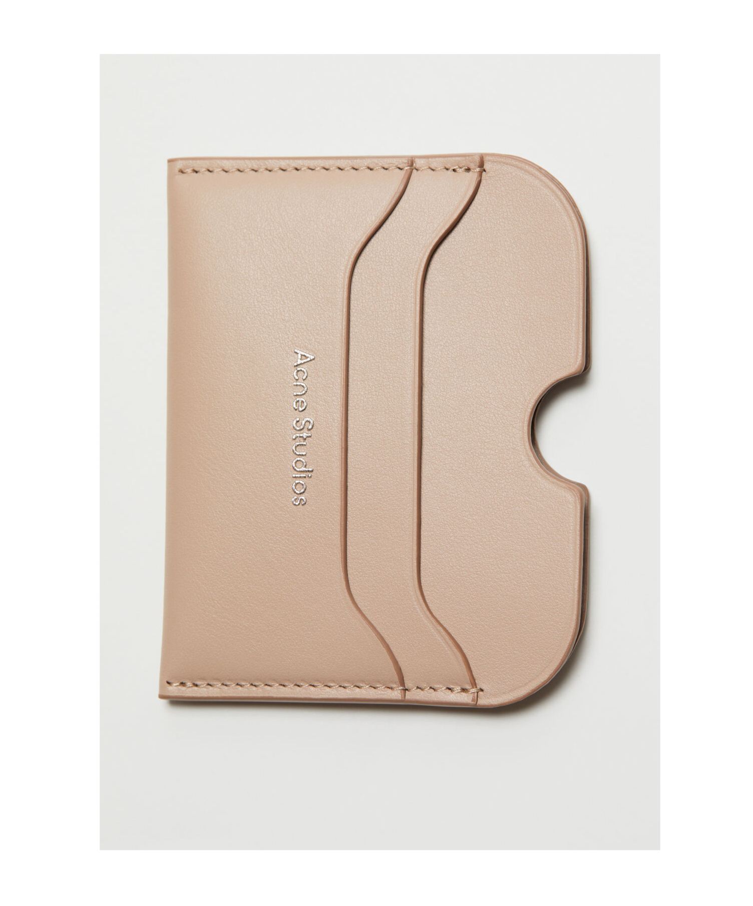 ACNE STUDIOS LOGO-STAMP LEATHER CARDHOLDER