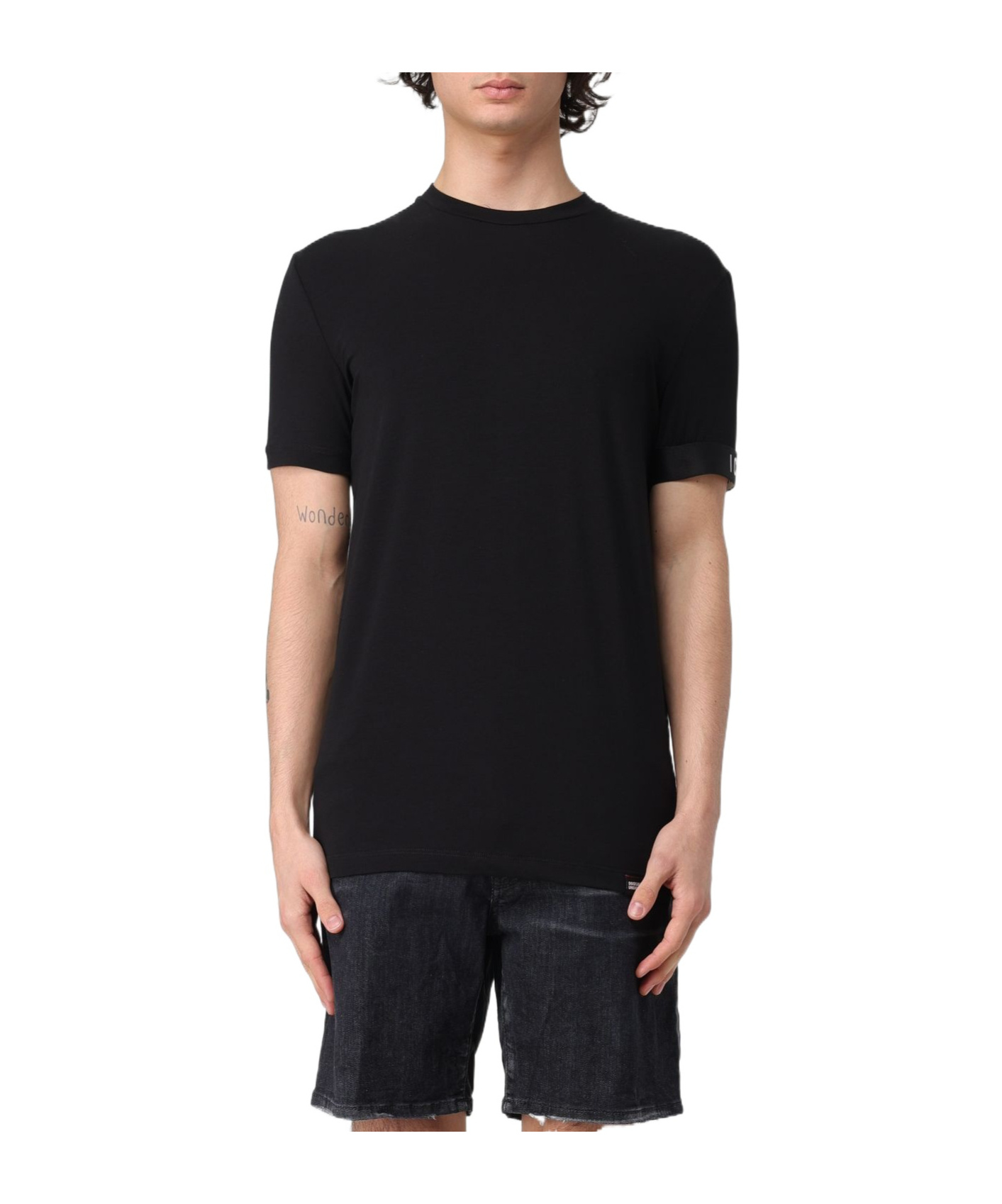 DSQUARED2 DSQUARED2 ICON PRINTED CREWNECK T-SHIRT