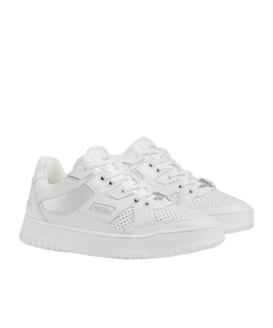 Gucci Interlocking G Panelled Sneakers In White