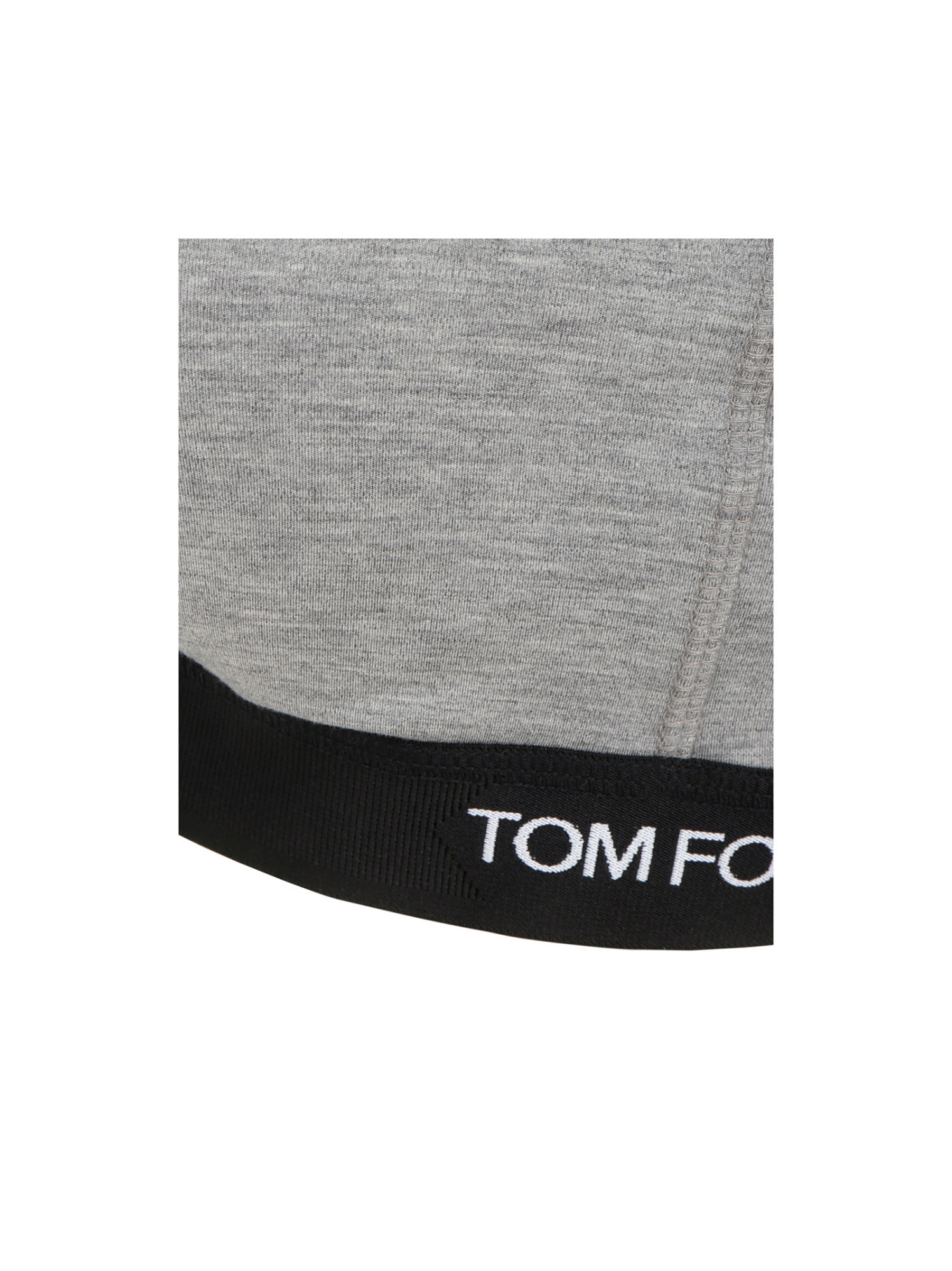 Tom Ford Signature Jersey-modal Bandeau Top In Gray