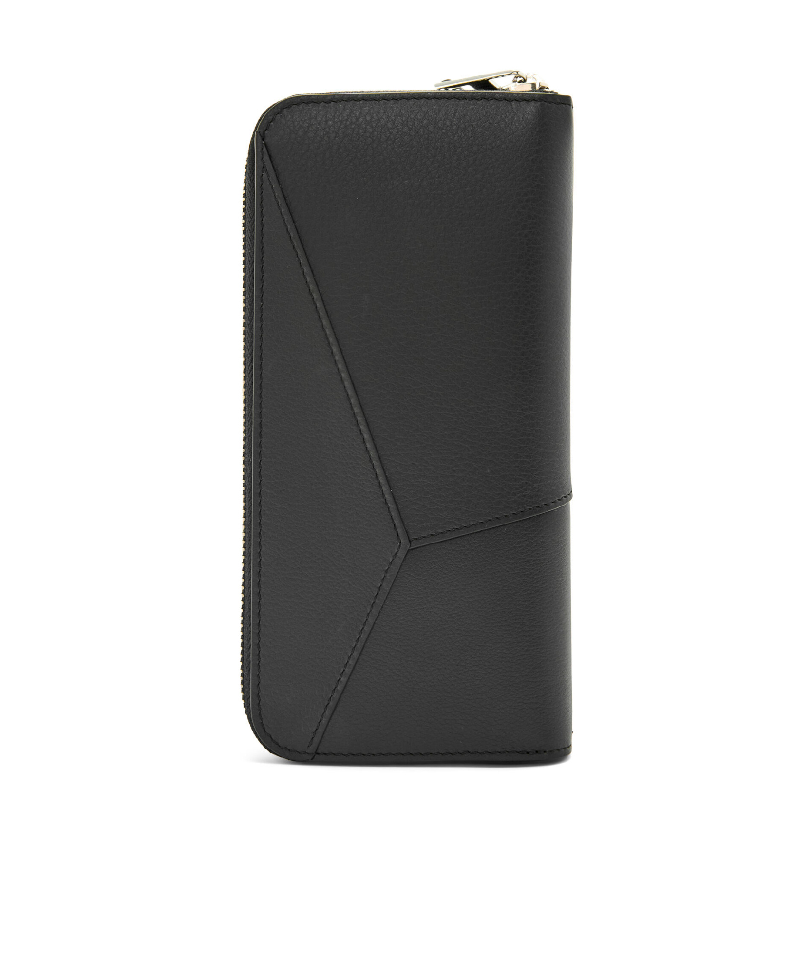 Loewe Puzzle Spliced Design Wallet In Black