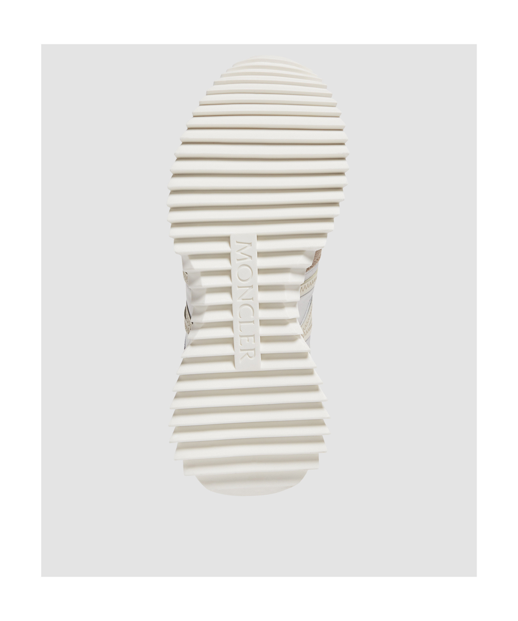 Moncler Pacey Sneakers Leather M-shaped Detail In Multi