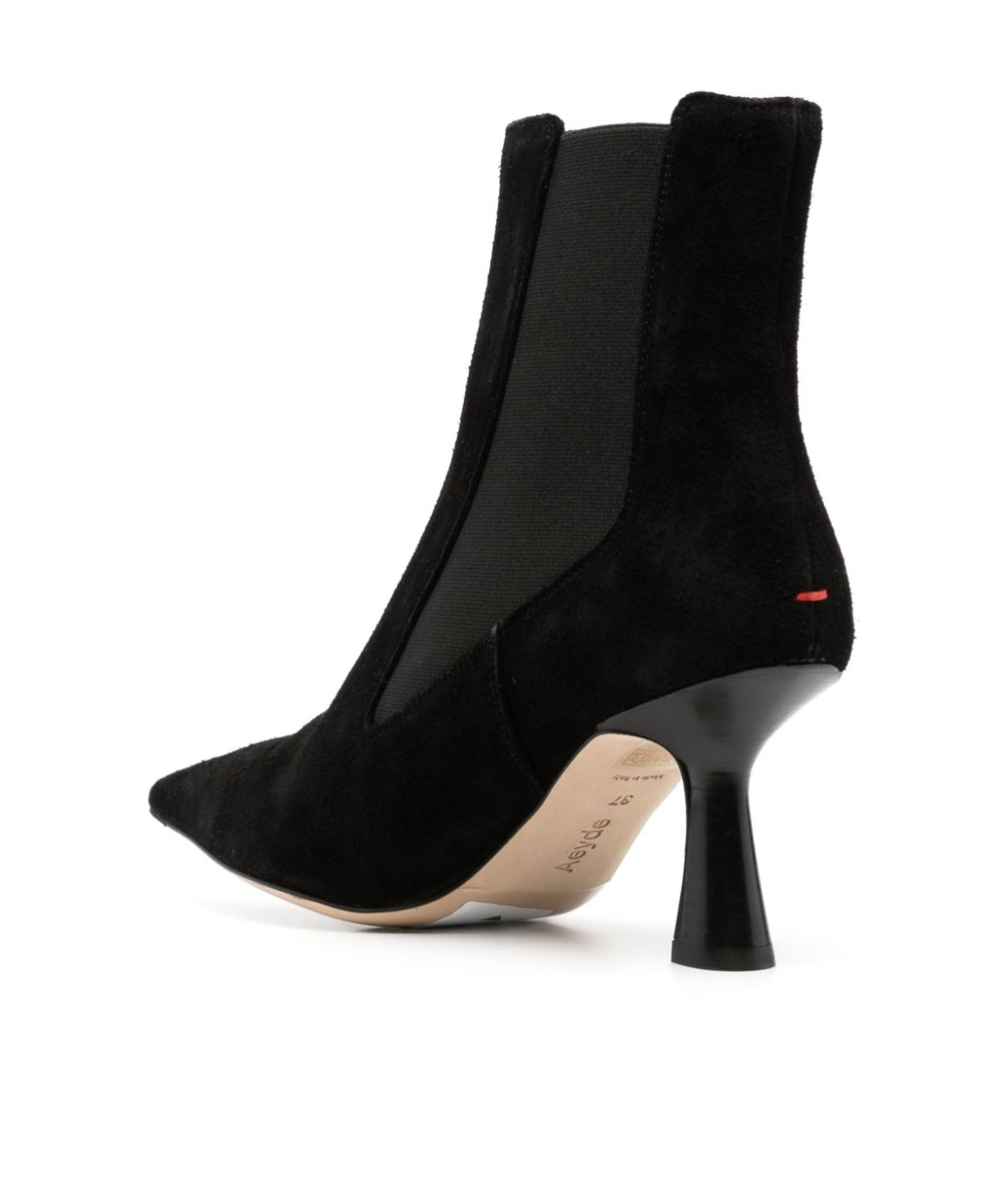 Aeyde Side-zip Leather Ankle Boots In Black