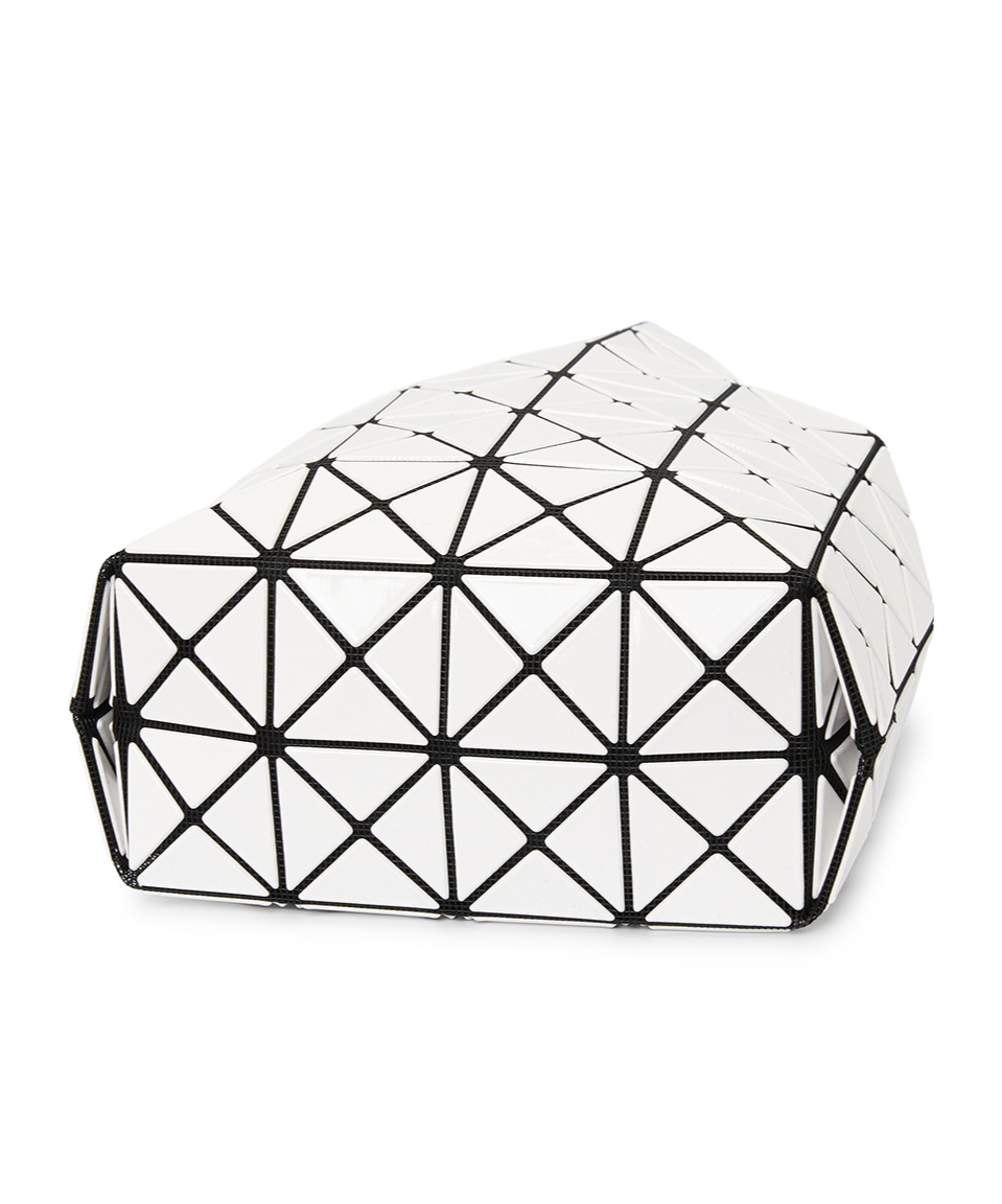 Bao Bao Issey Miyake Geometric Shoulder Bag In White