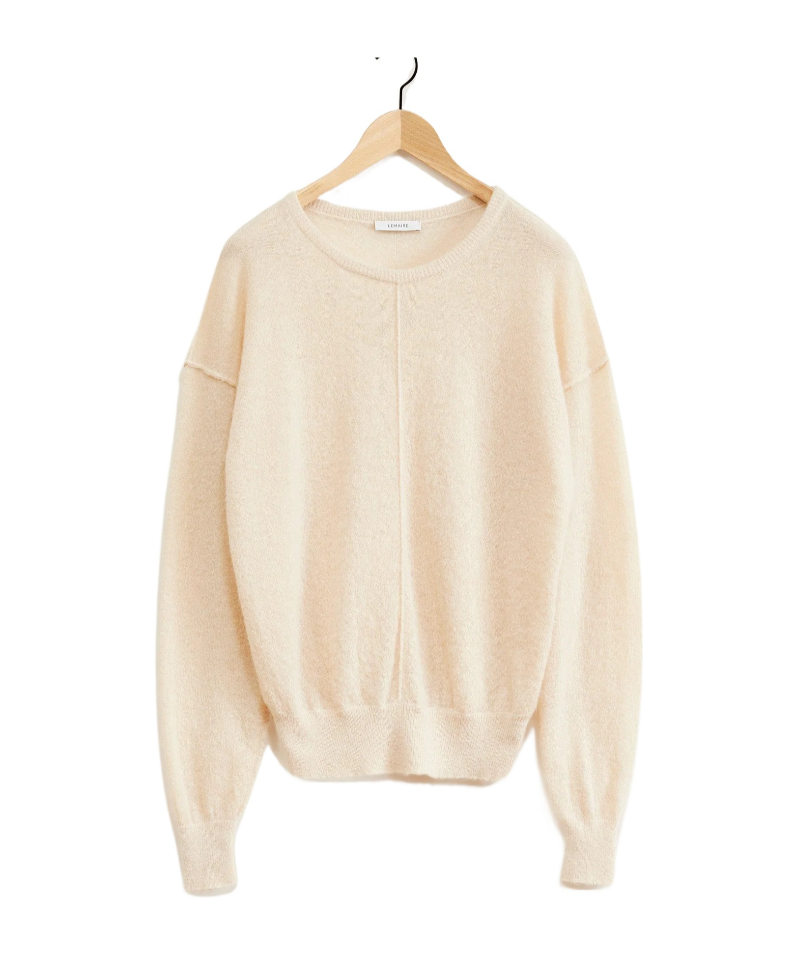 Lemaire Seam-detail Knit Jumper In Nude