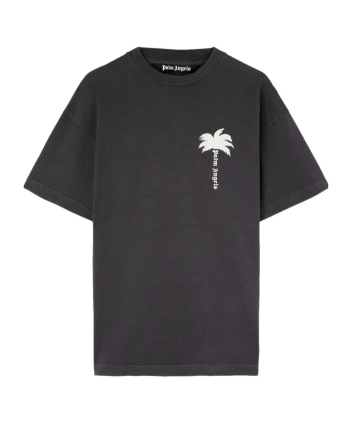 PALM ANGELS PALM ANGELS PALM TREE PRINTED CREWNECK T-SHIRT