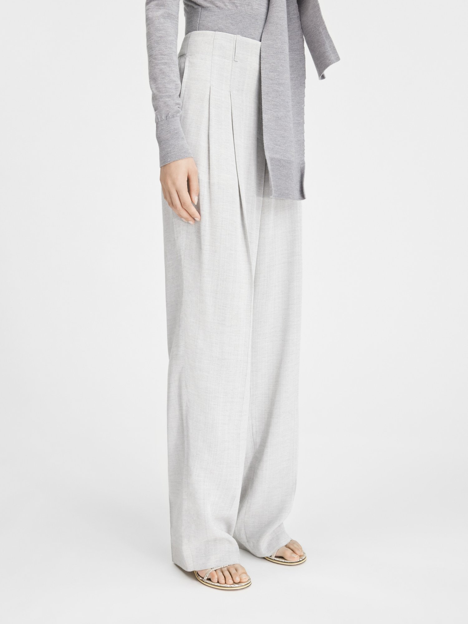 Jacquemus Loose Pants In White