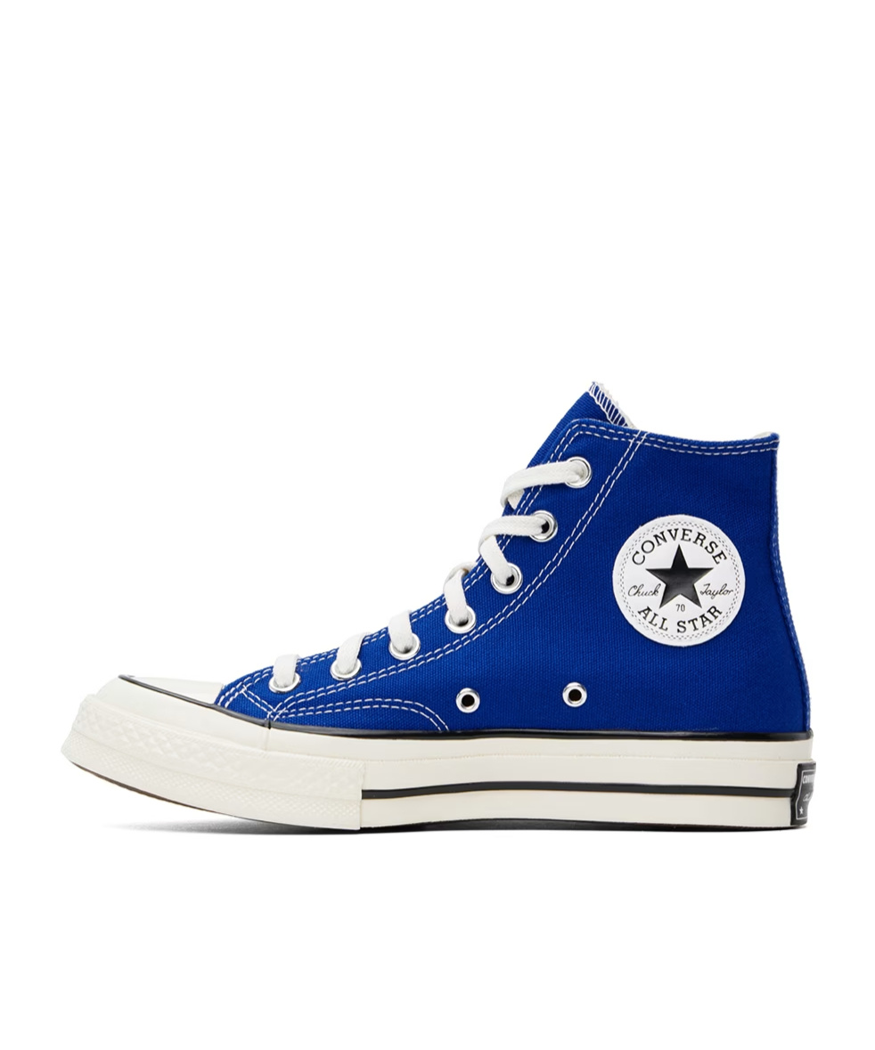 Shop Converse Logo Decorated High-top Skate Shoes In Blue