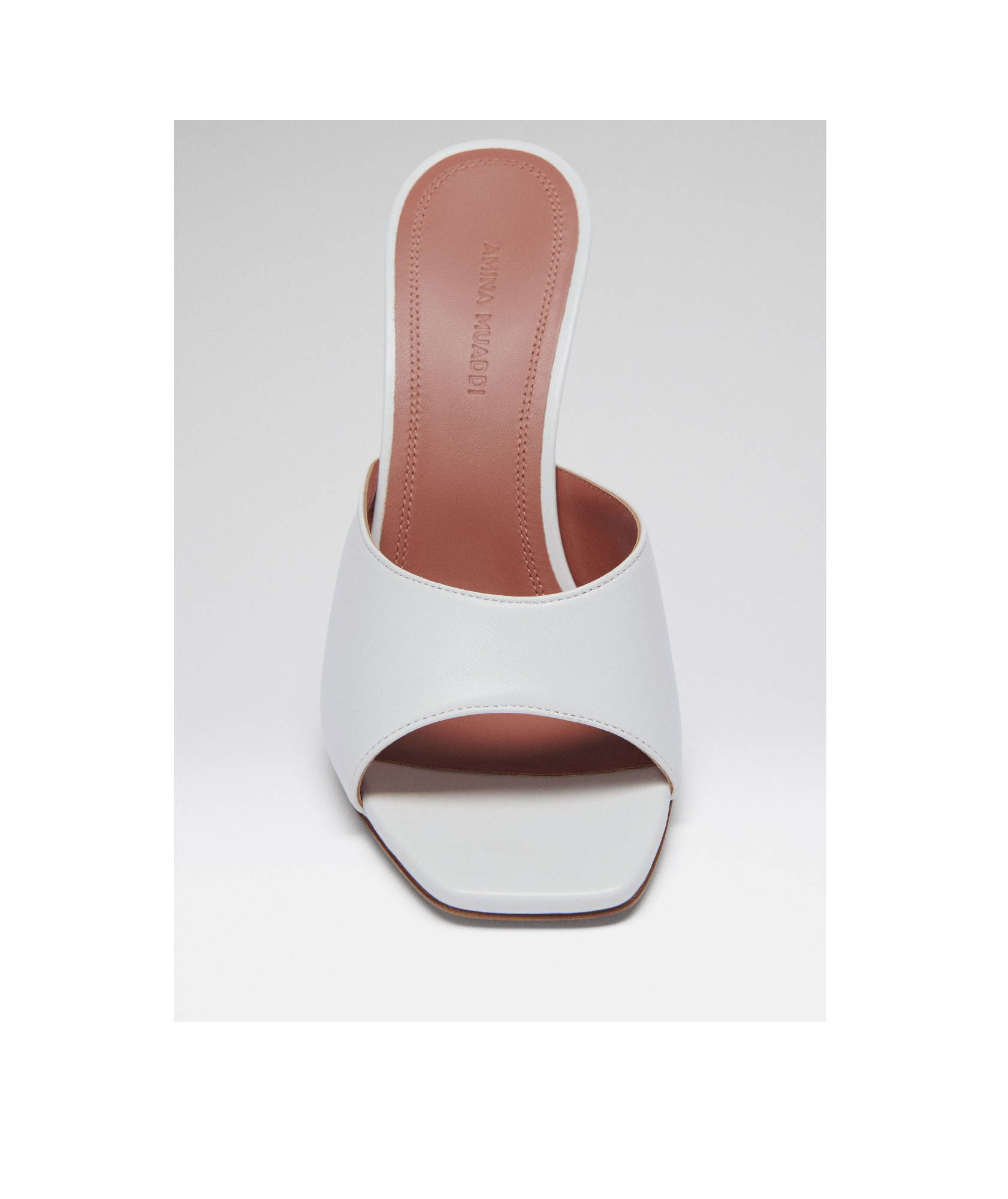 AMINA MUADDI SQUARE-HEADED HIGH-HEELED SANDALS