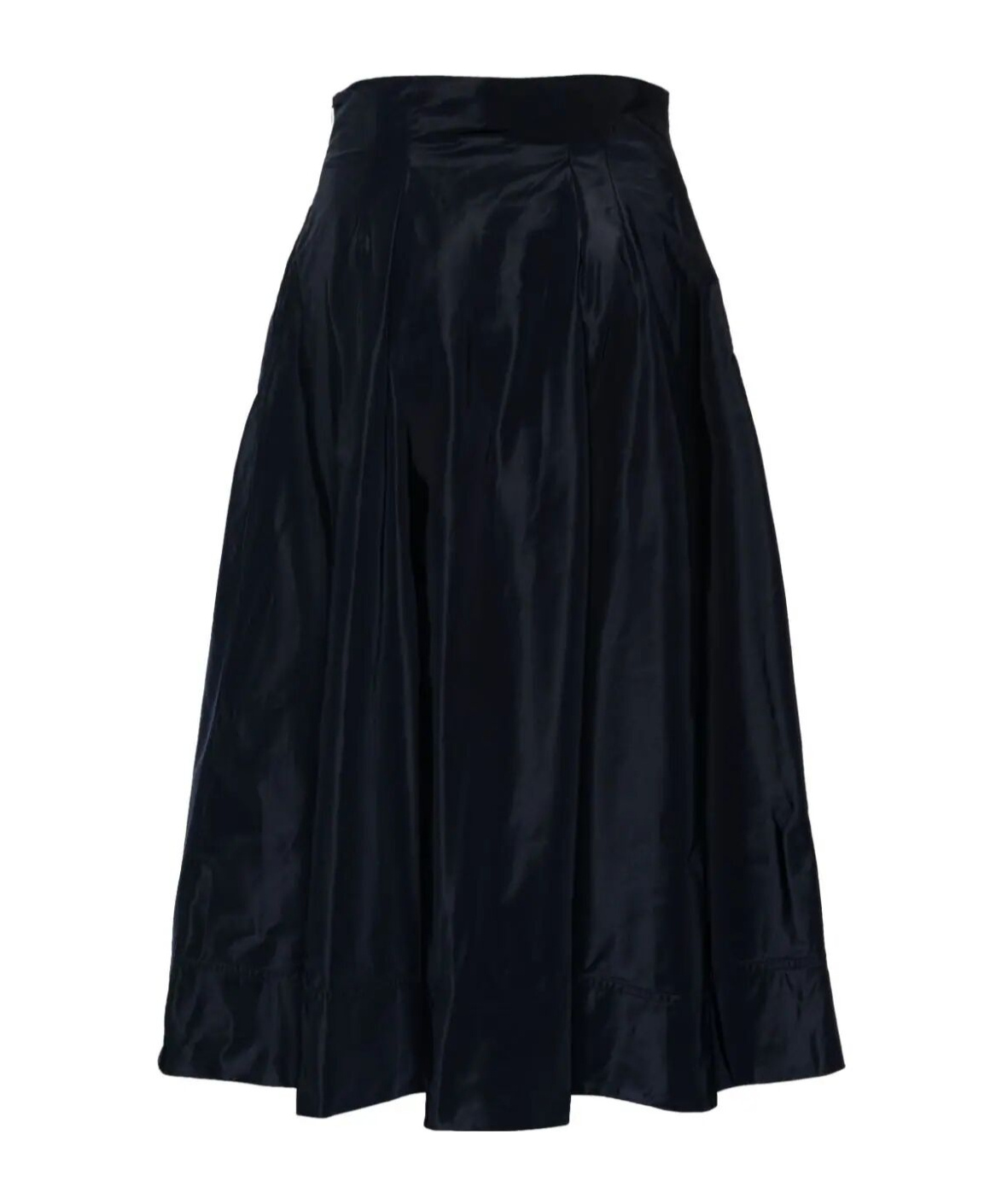 Aspesi Francine Gathered Midi Skirt In Black